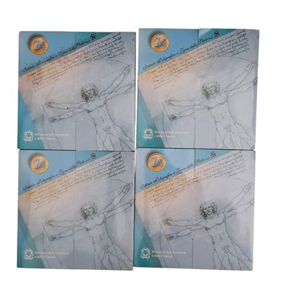 Repubblica Italiana. Lotto di 4 Serie Divisionali Euro 2003 con 5 Euro Argento. Fdc