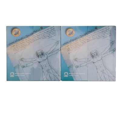 Repubblica Italiana. Lotto di 2 Serie Divisionali Euro 2003 con 5 Euro Argento. Fdc