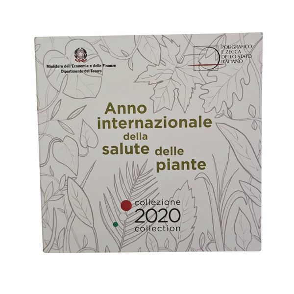 REPUBBLICA ITALIANA. Serie divisionale Euro 2020, con 5 euro in argento. FDC