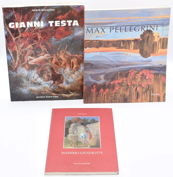 Monografie di artisti italiani contemporanei (3 volumi)