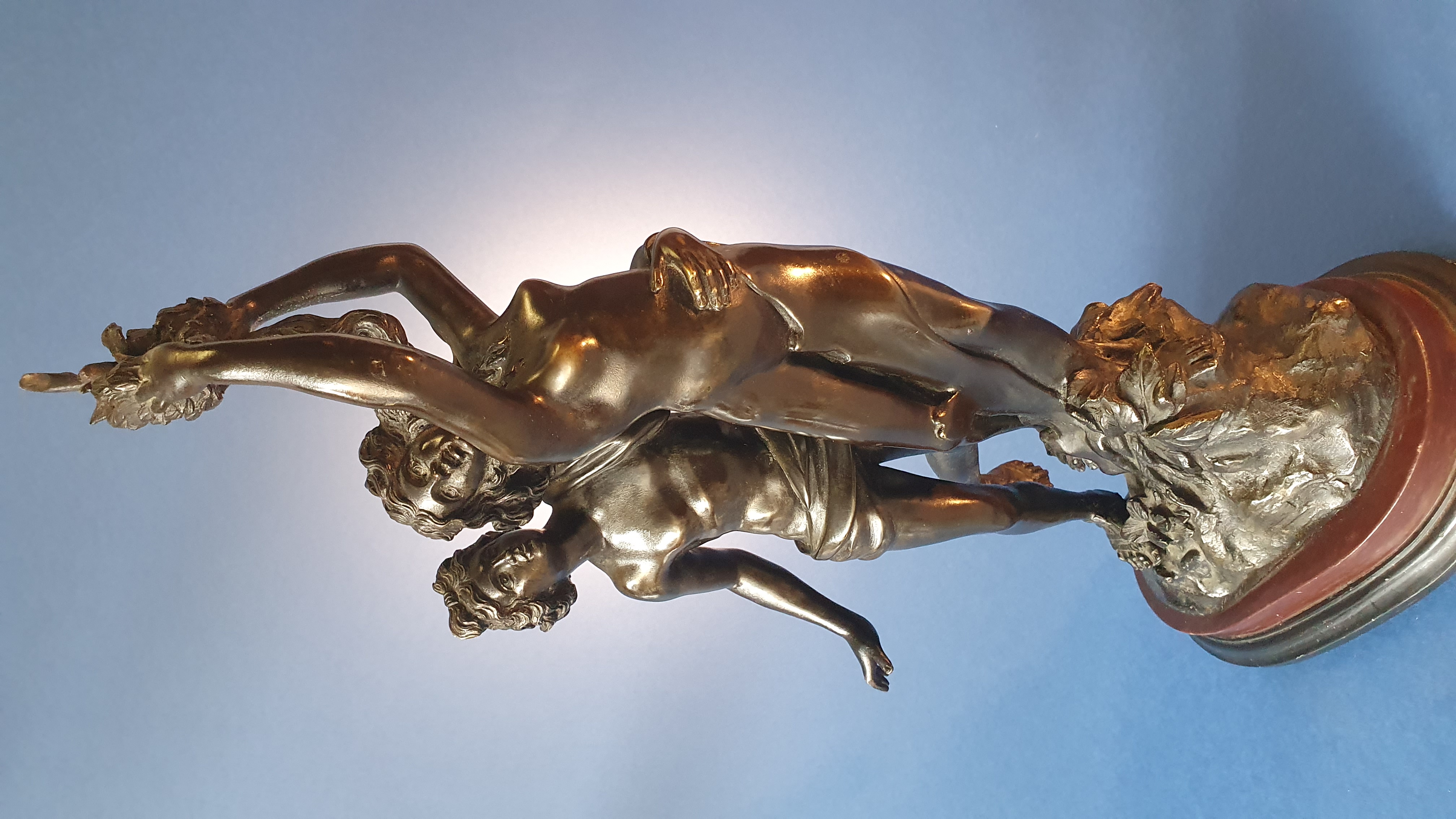 Apollo e Dafne. Dal modello di Gianlorenzo Bernini (Napoli, 1589-Roma, 1680). Bronzo con patina t...