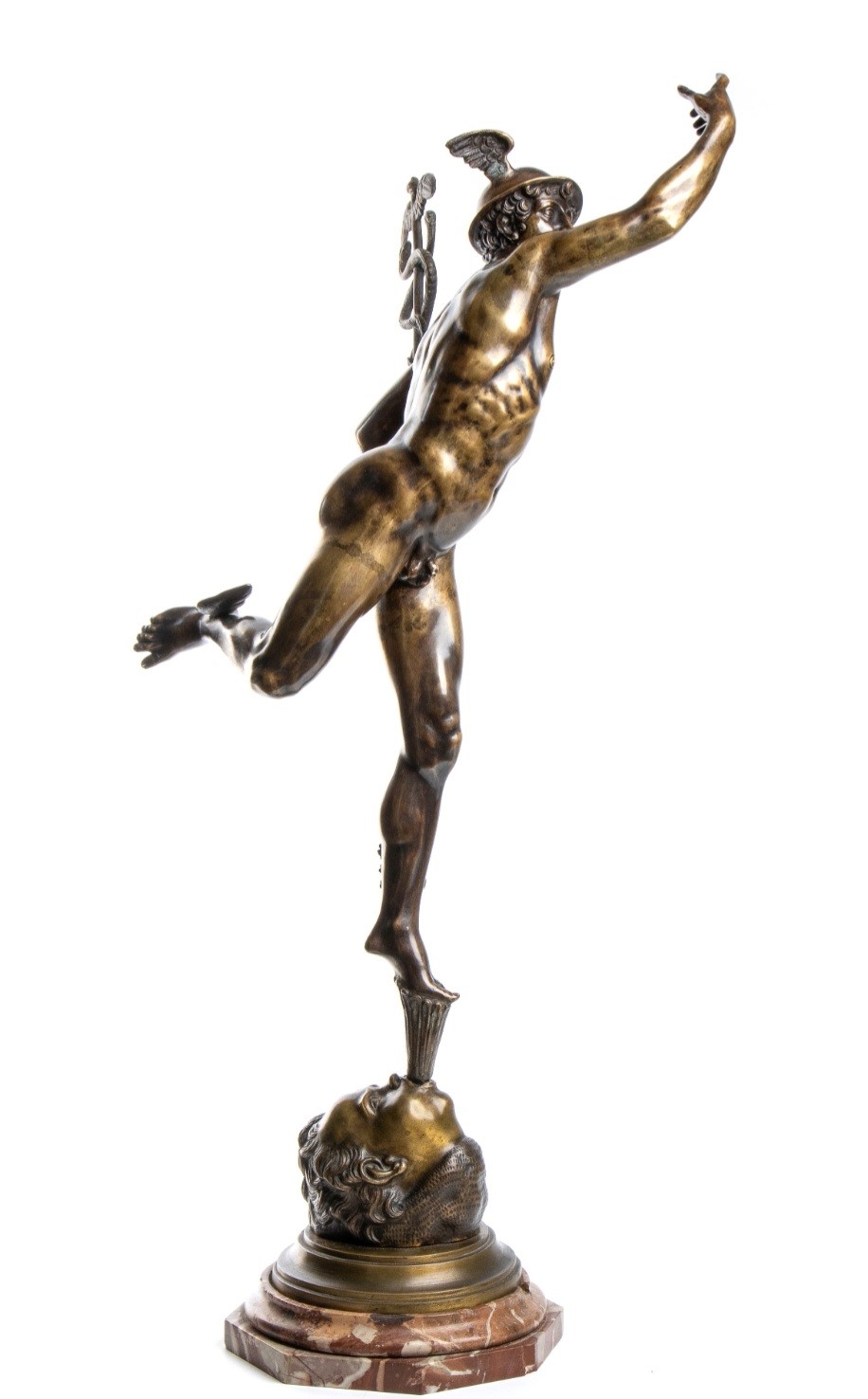 Mercurio volante. Dal modello di Giambologna (Douai, 1529- Firenze, 1608). XVIII-XIX secolo. Bron...