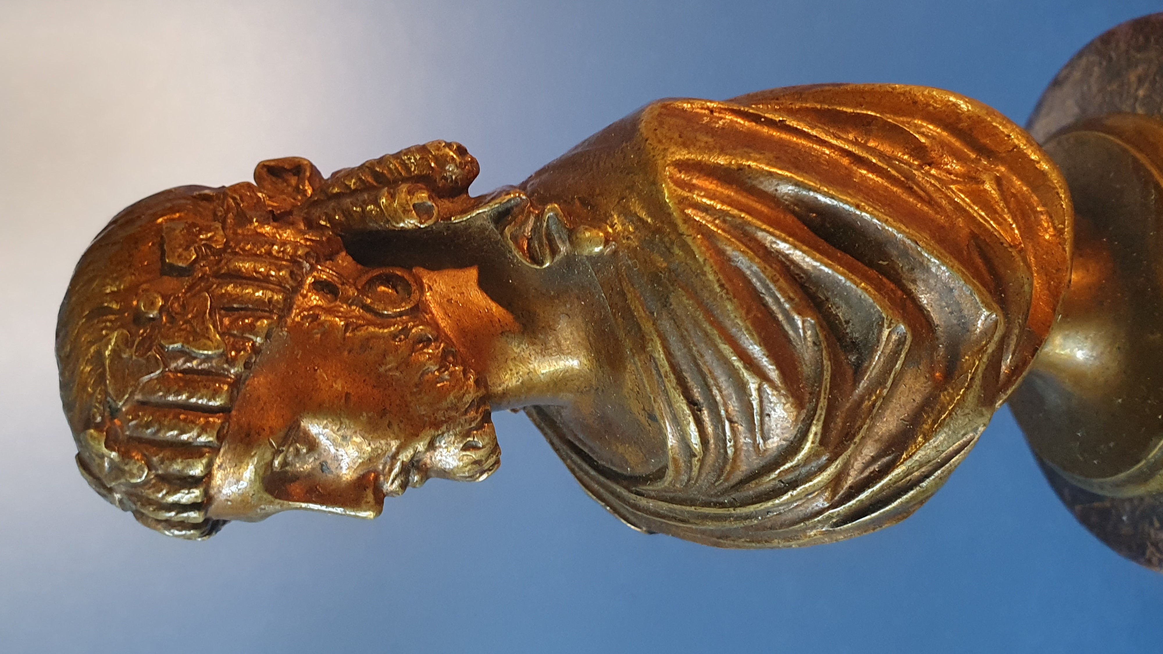 Il re e la regina di Abissinia. Bronzo patinato. Prima metà XIX secolo.