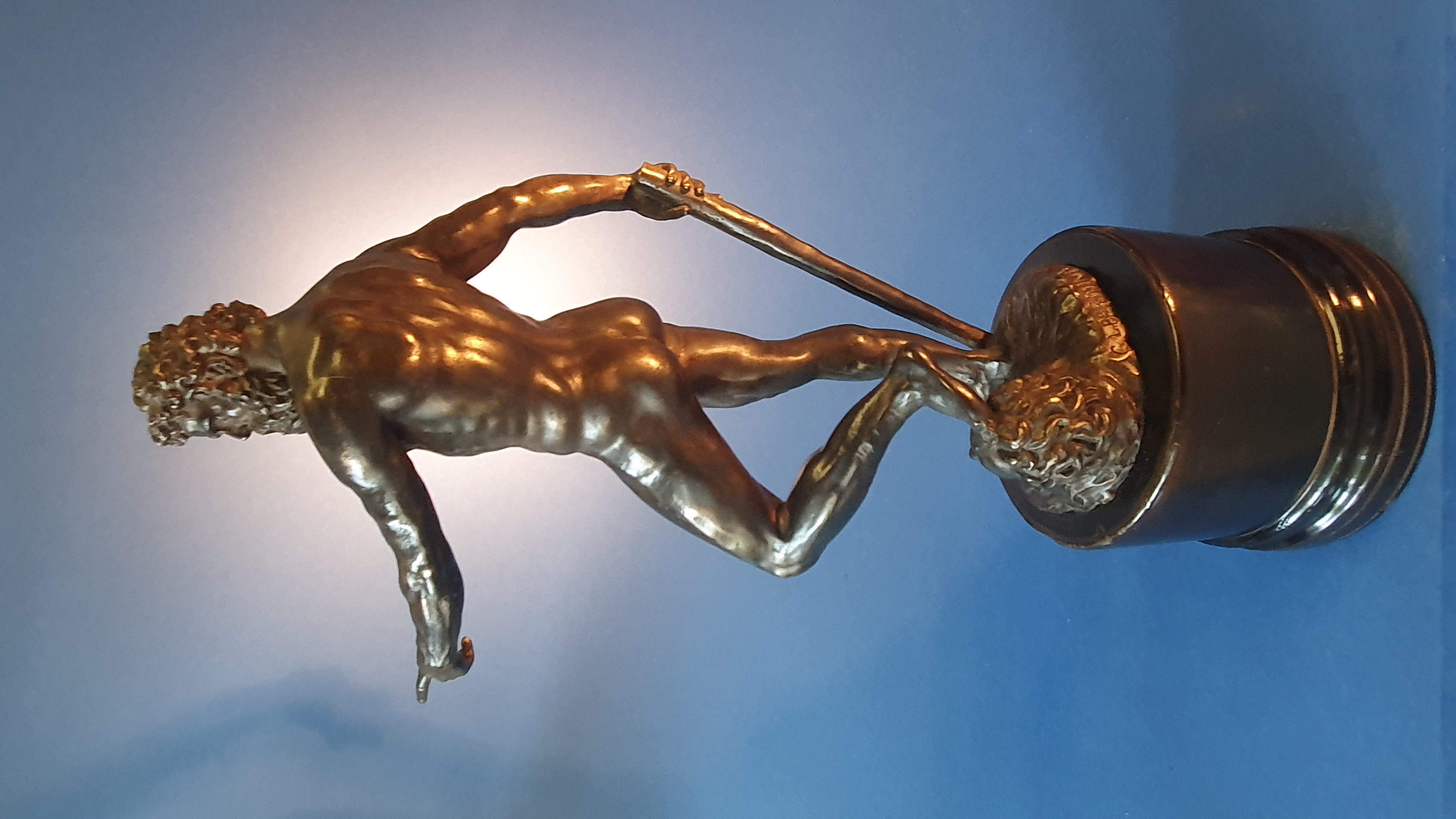 Nettuno. Da Giambologna. XIX secolo. Bronzo patinato nero.