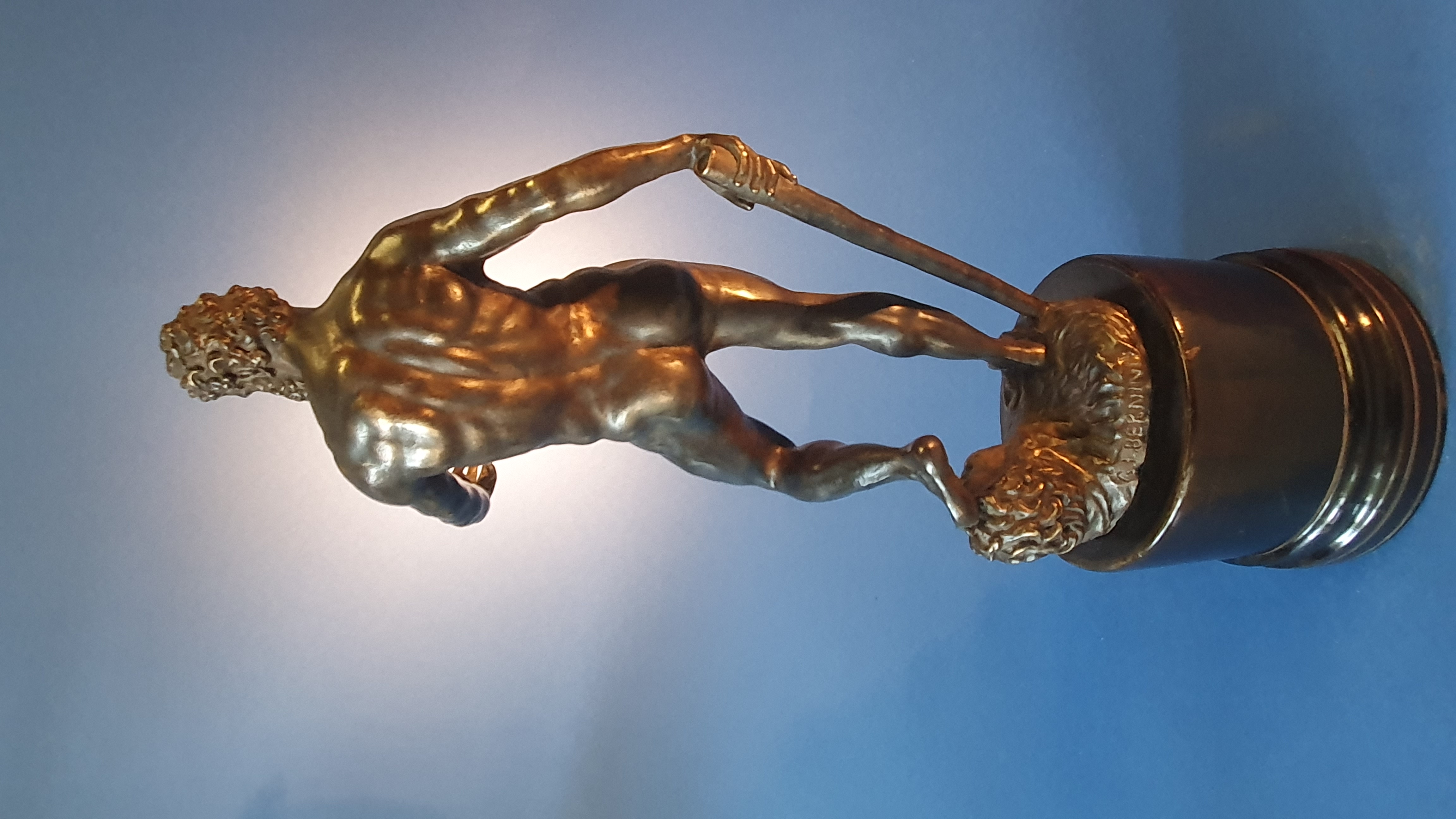 Nettuno. Da Giambologna. XIX secolo. Bronzo patinato nero.