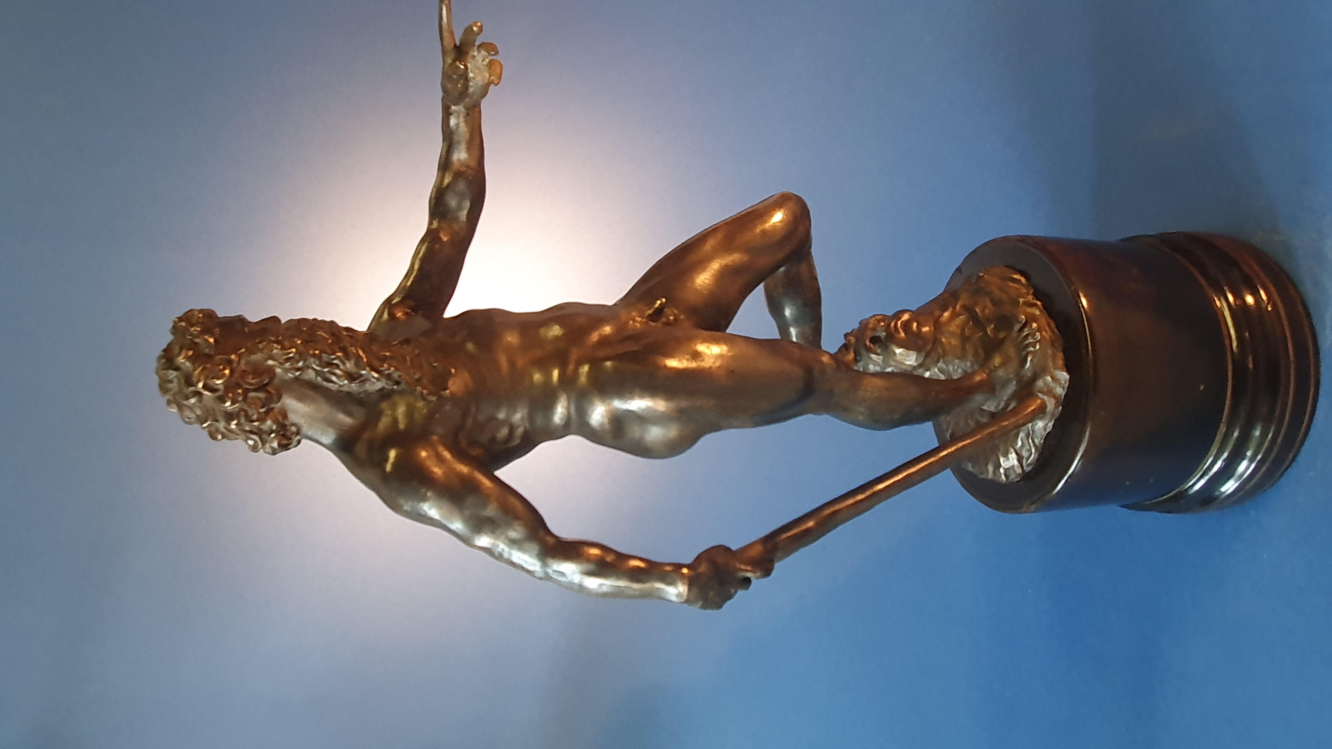 Nettuno. Da Giambologna. XIX secolo. Bronzo patinato nero.