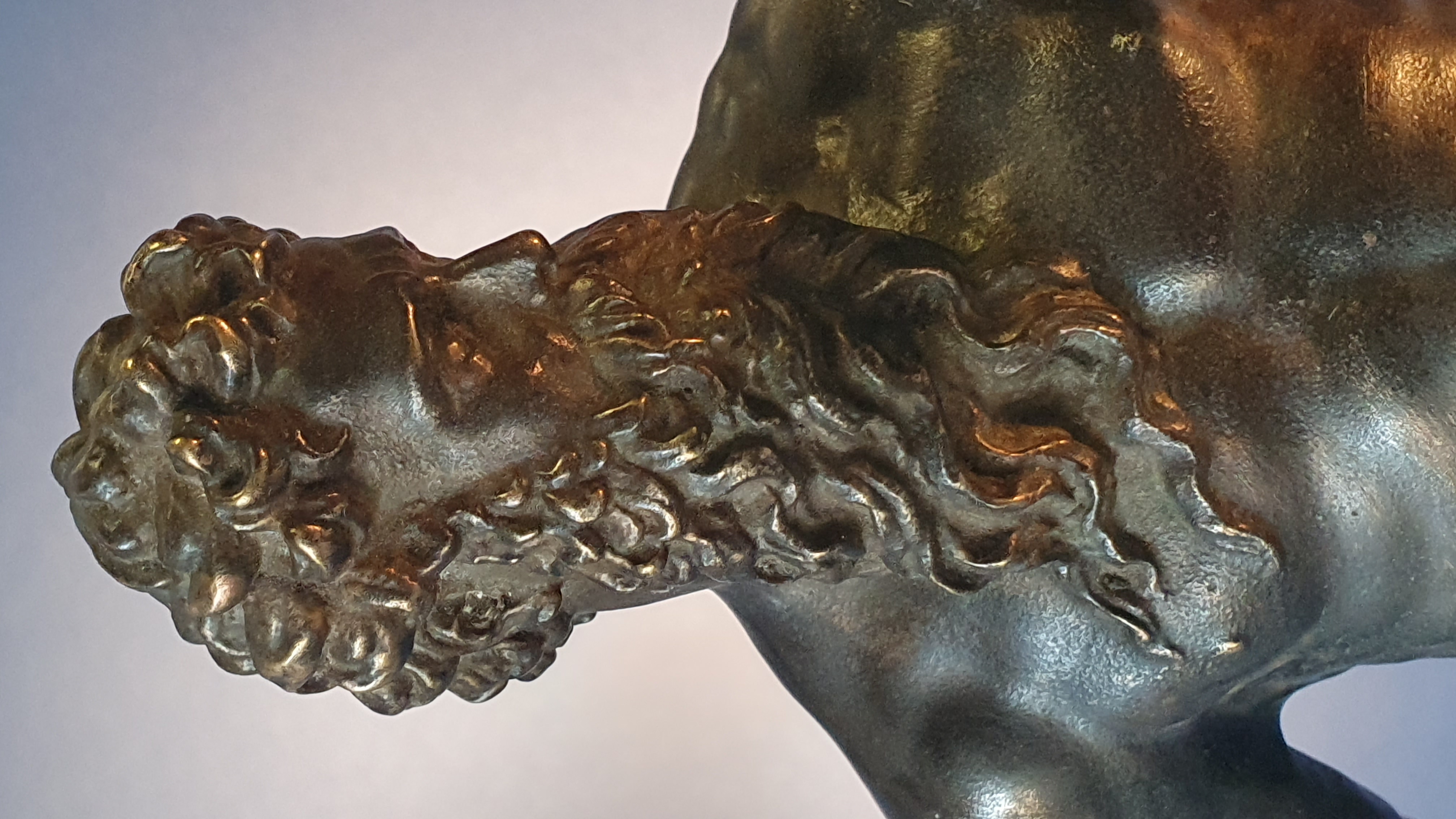 Nettuno. Da Giambologna. XIX secolo. Bronzo patinato nero.