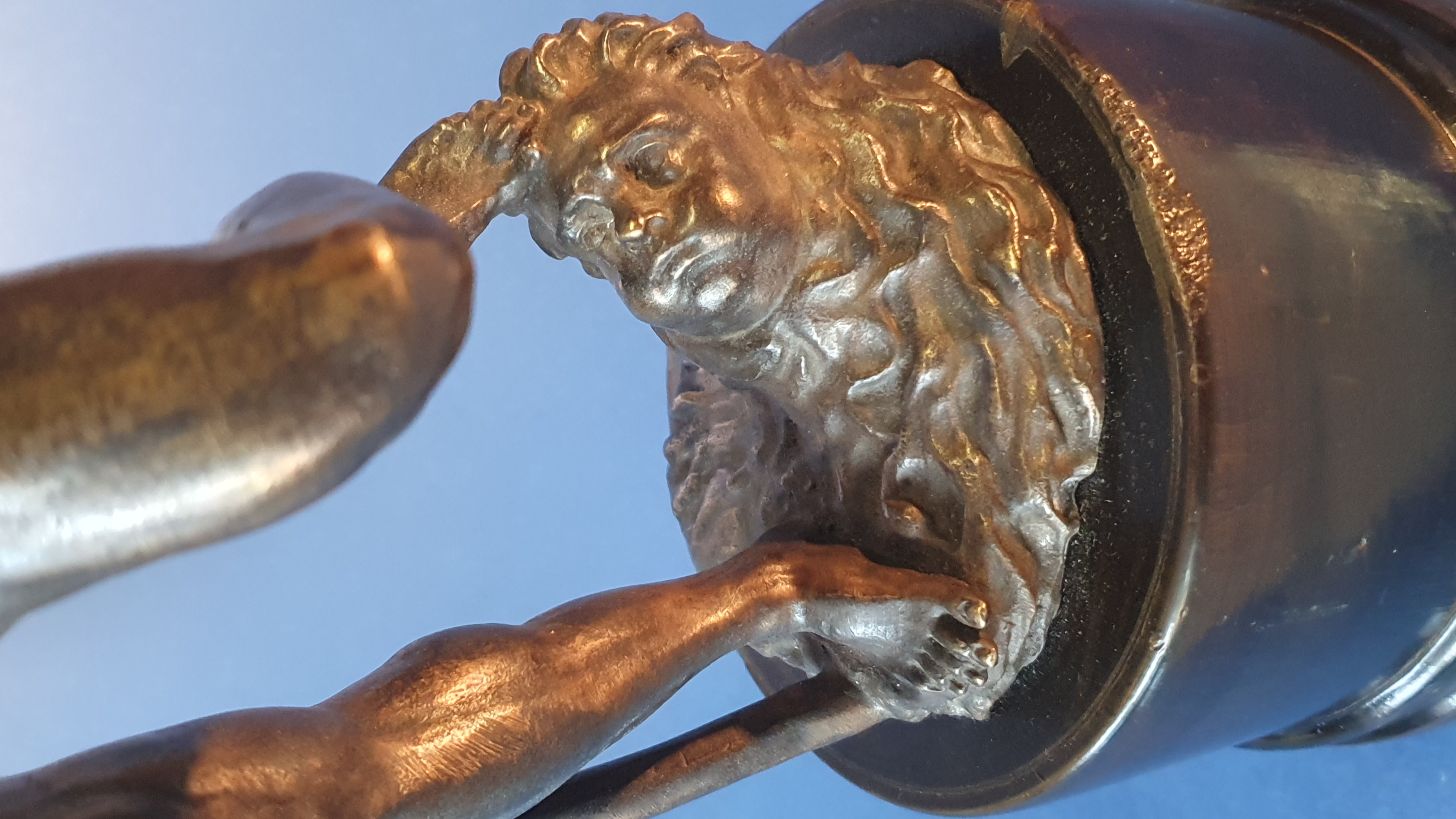 Nettuno. Da Giambologna. XIX secolo. Bronzo patinato nero.