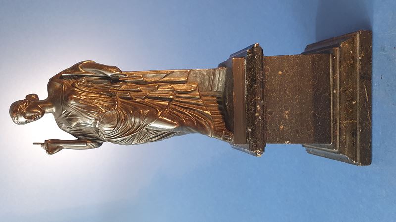 Euterpe. Bronzo patinato nero, XIX secolo.