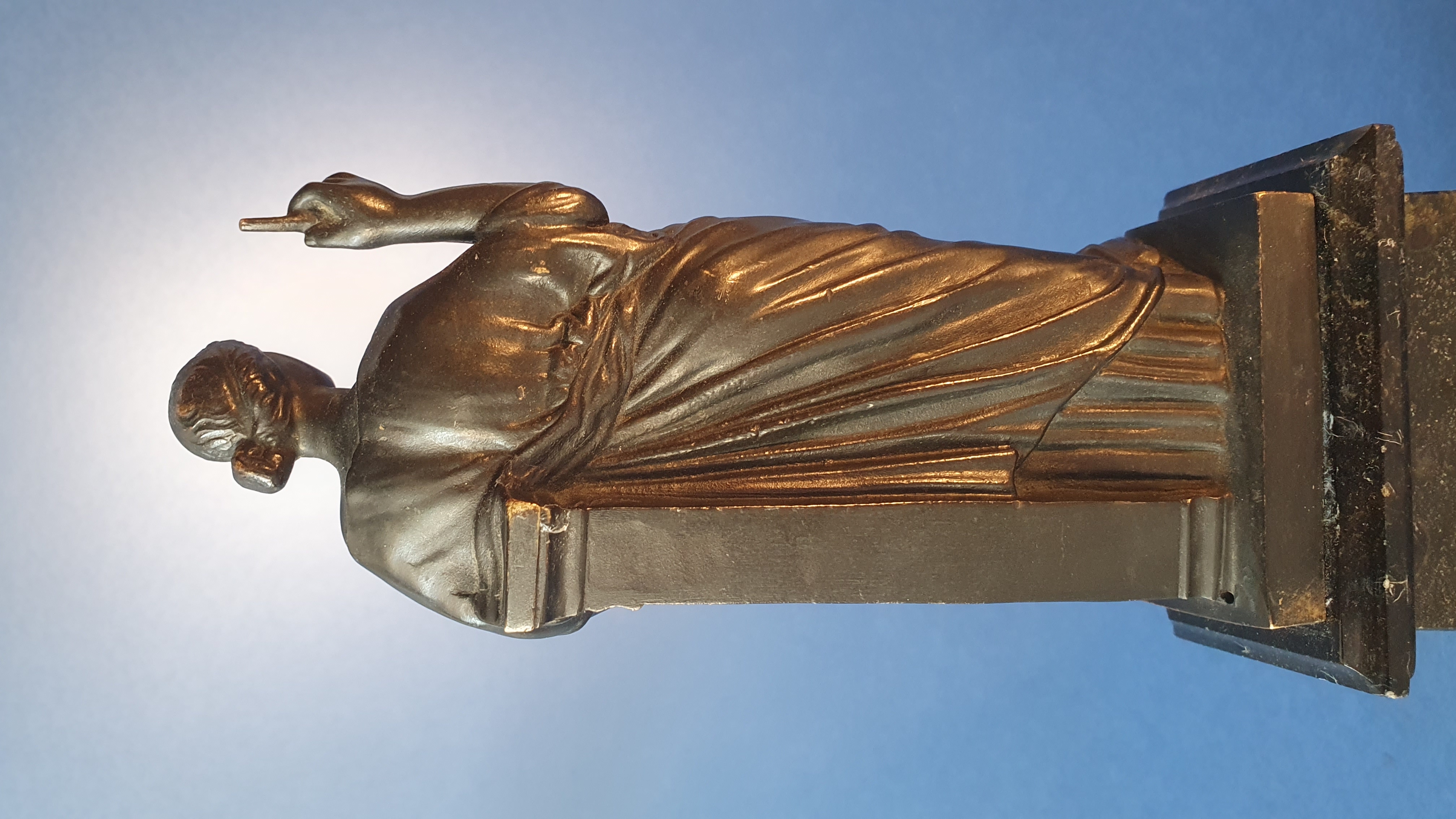 Euterpe. Bronzo patinato nero, XIX secolo.