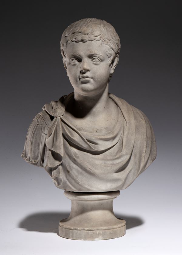 Bust of the young emperor Faustinus or Caracalla