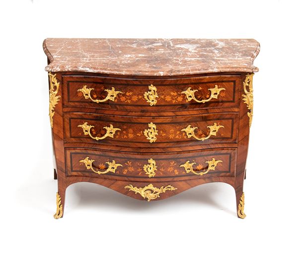 Inlaid chest of drawers
