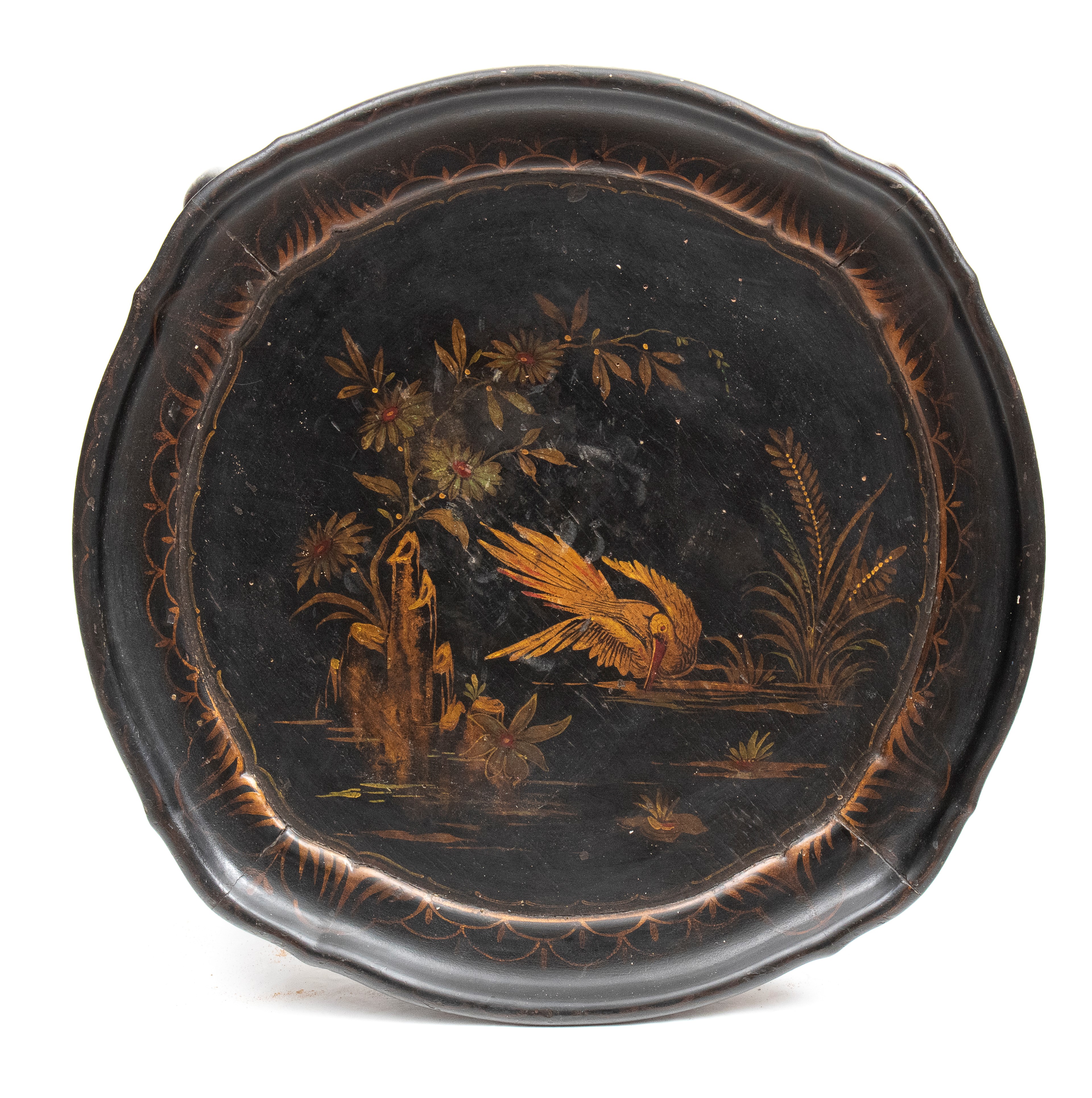 Guéridon a vassoio, chinoiserie in stile Napoleone III