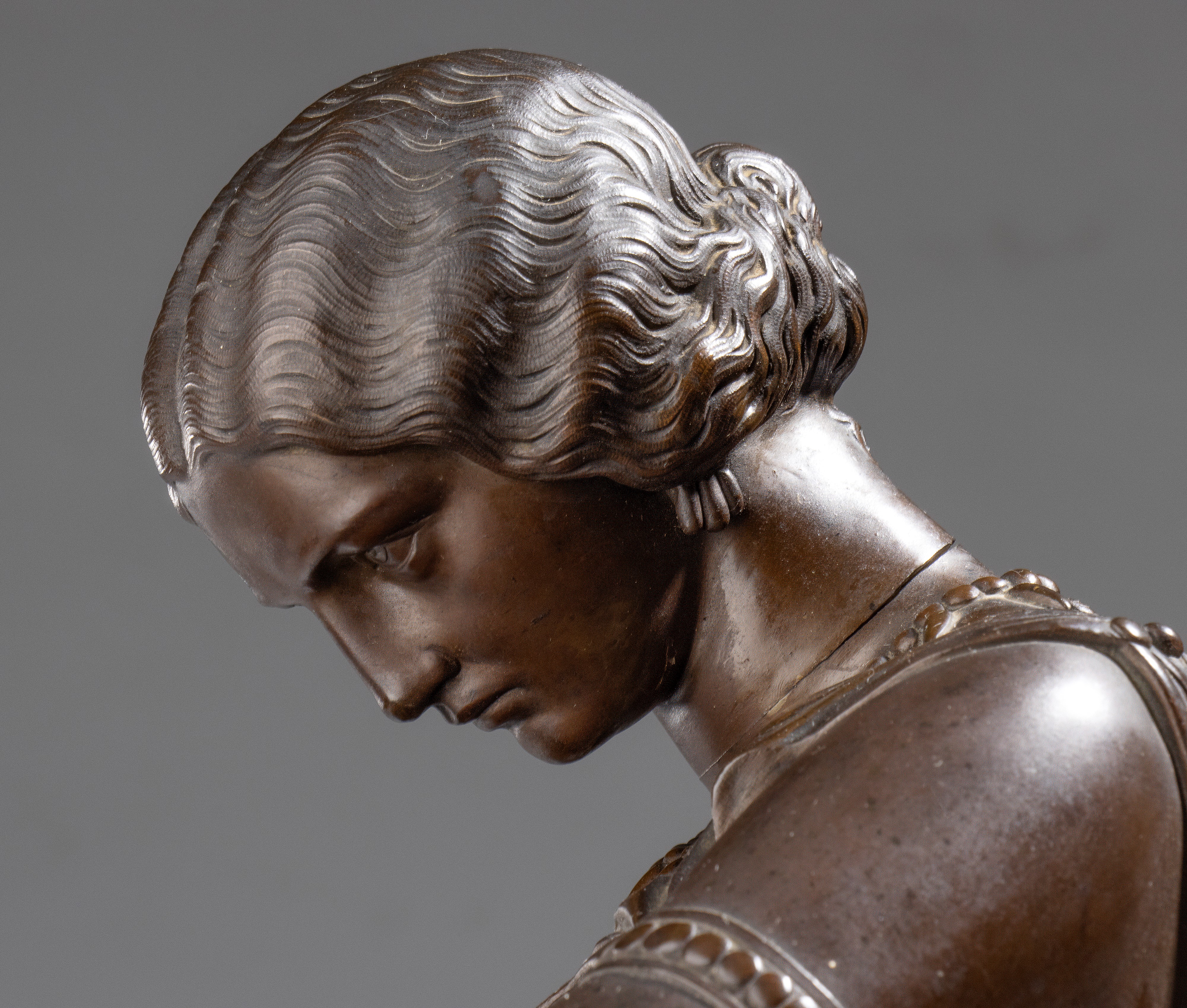 James Pradier - Saffo, scultura in bronzo (Francia, XIX secolo)