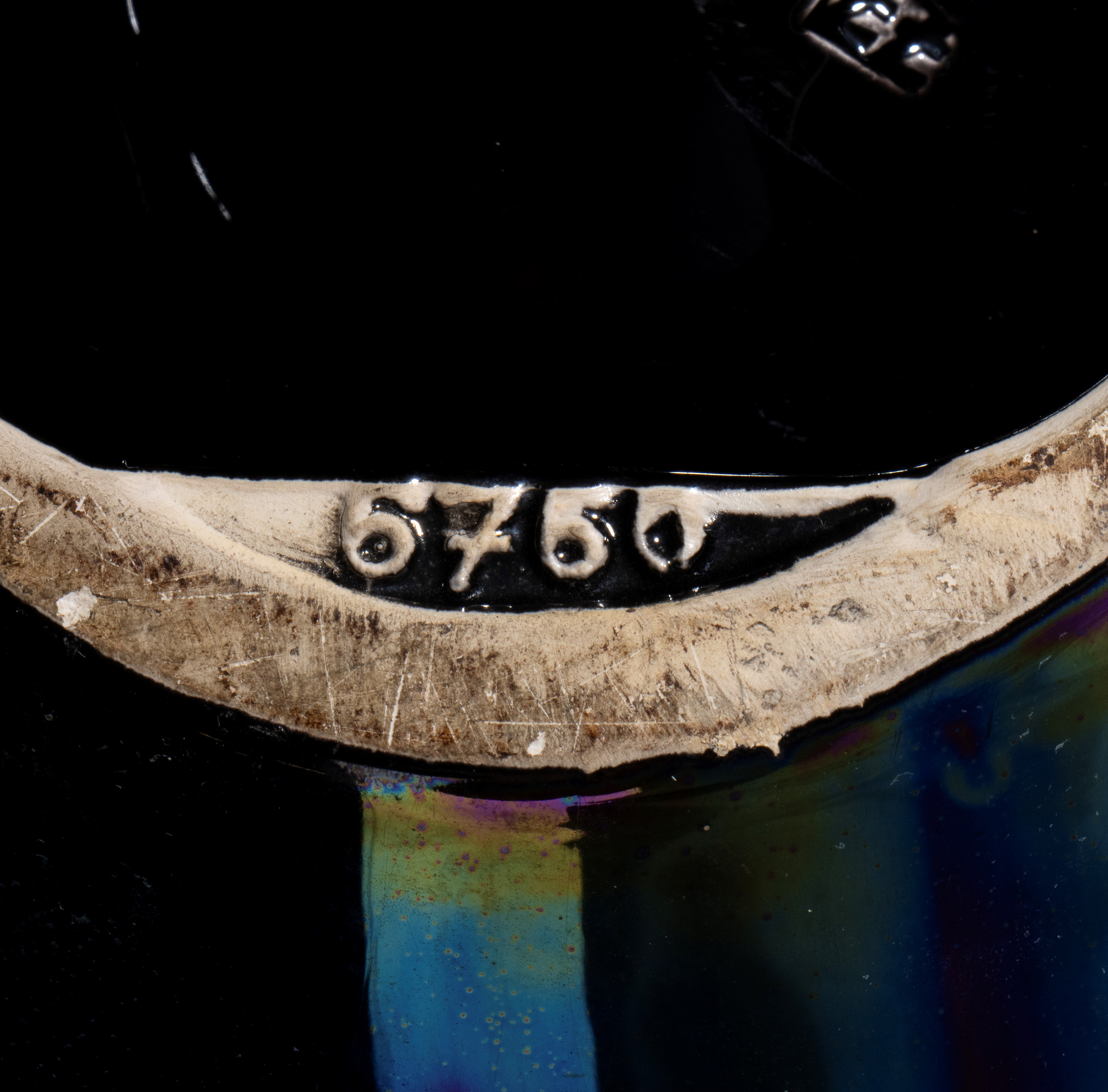 Centrotavola in ceramica e smalto, metà XX secolo