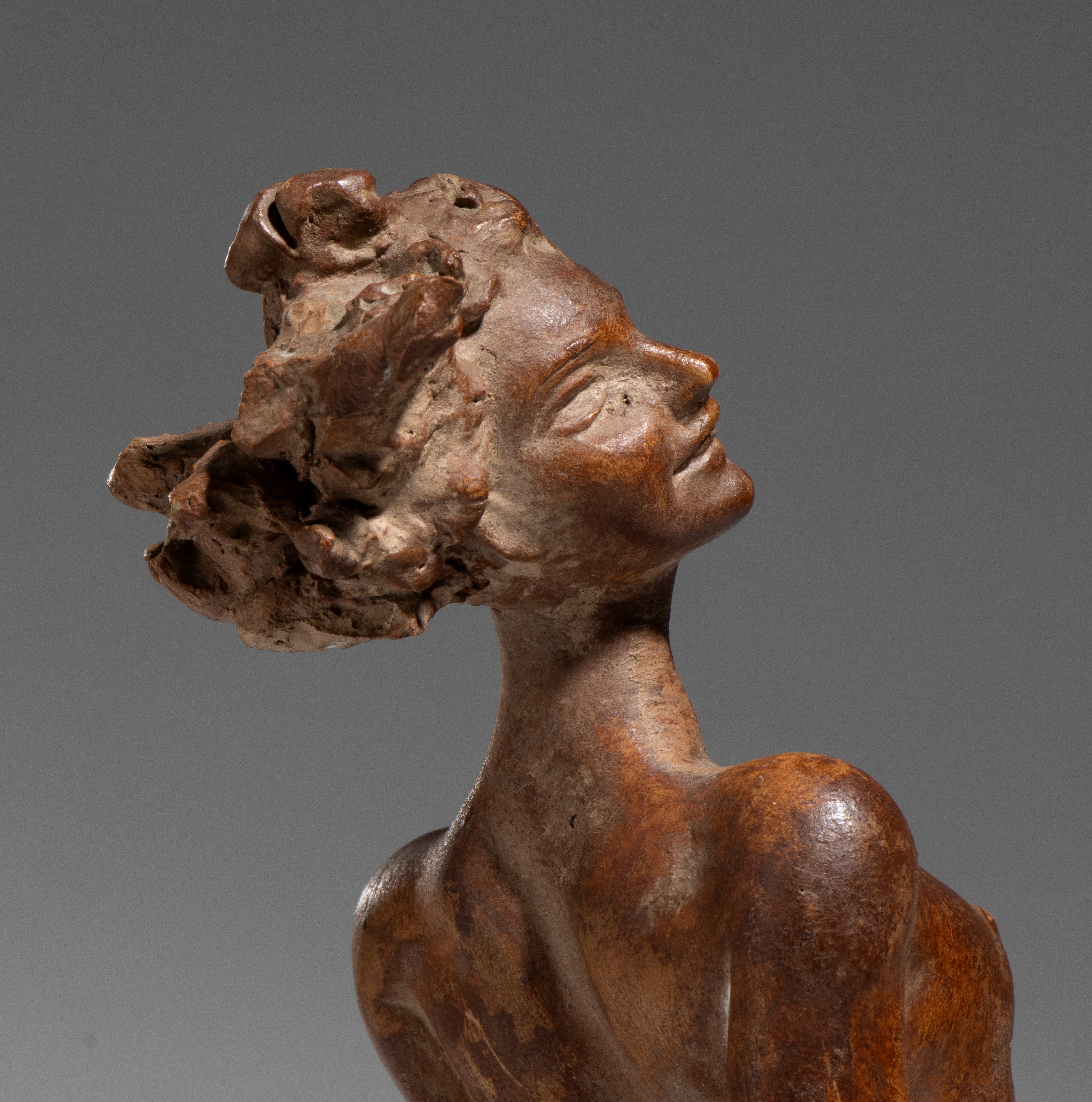 Francesco Pifferetti - Scultura in terracotta raffigurante figura femminile nuda (XIX secolo)