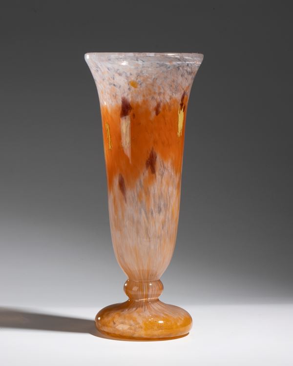 CHARLES SCHNEIDER - Art Deco glass vase