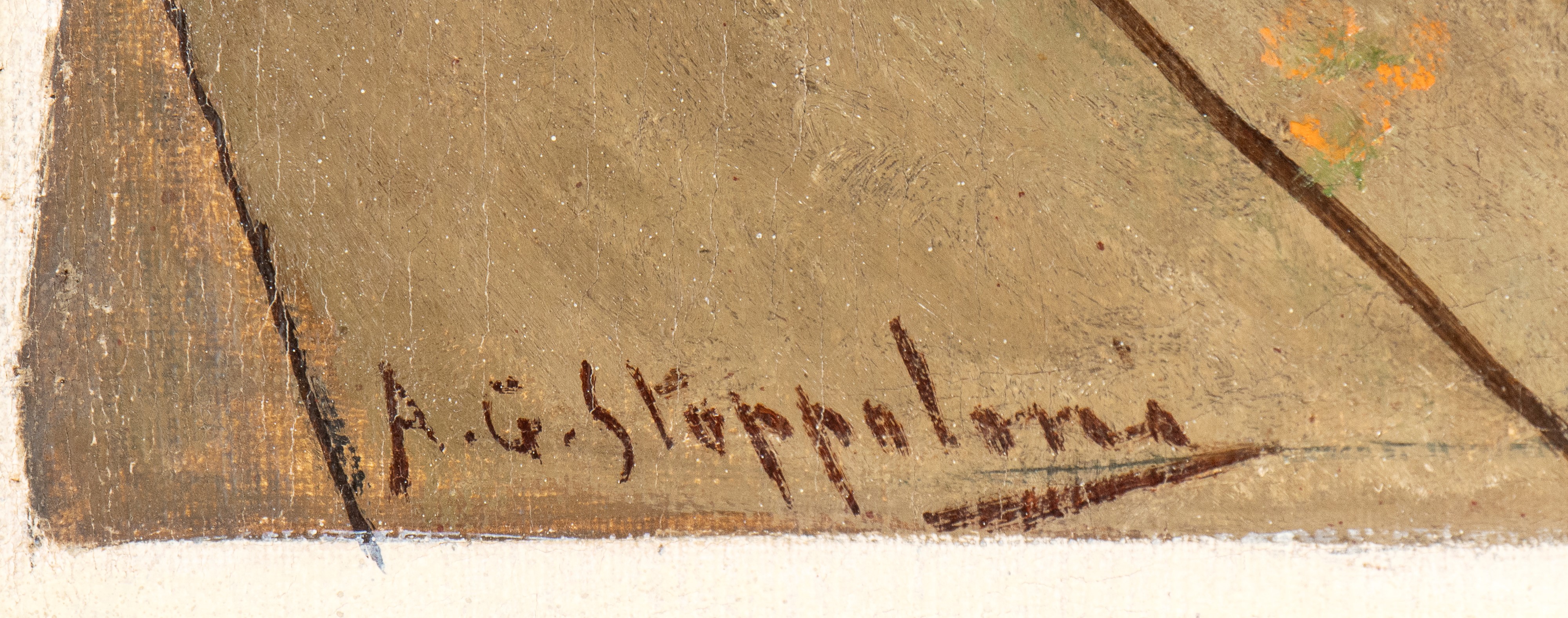 Augusto Guglielmo Stoppoloni - Trionfo, olio su tela