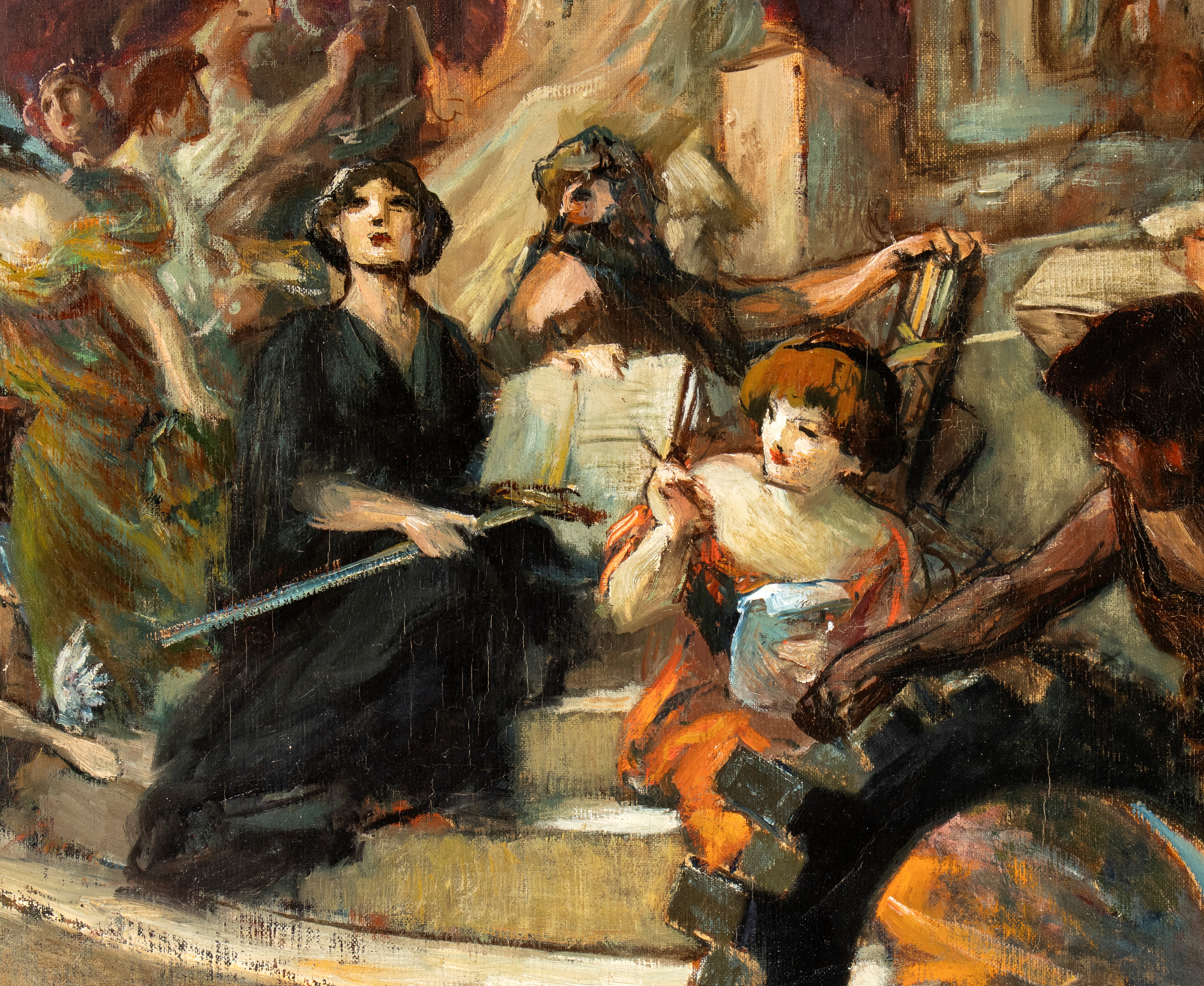 Augusto Guglielmo Stoppoloni - Trionfo, olio su tela