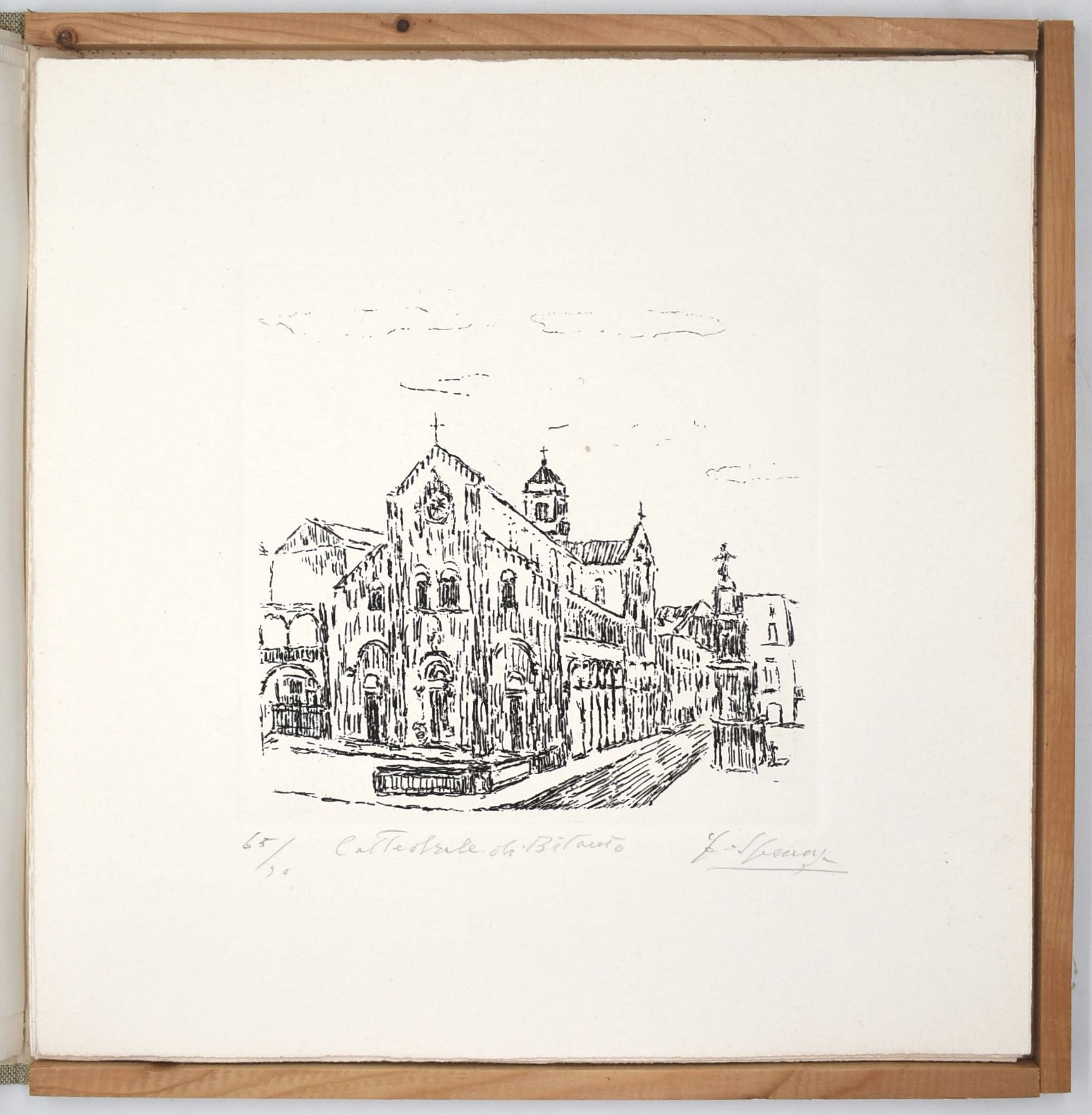 Francesco Speranza, Cattedrali romaniche di Puglia (cartella con sei acqueforti, 1977)