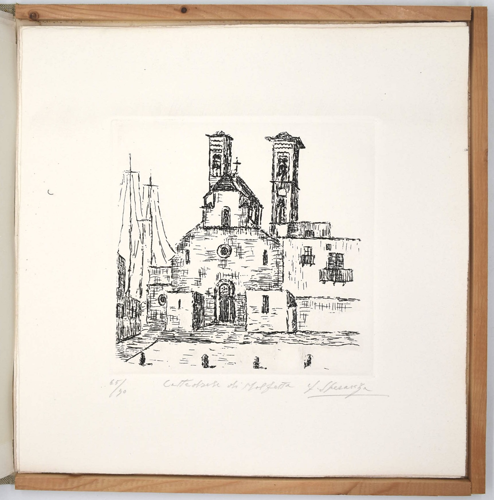 Francesco Speranza, Cattedrali romaniche di Puglia (cartella con sei acqueforti, 1977)
