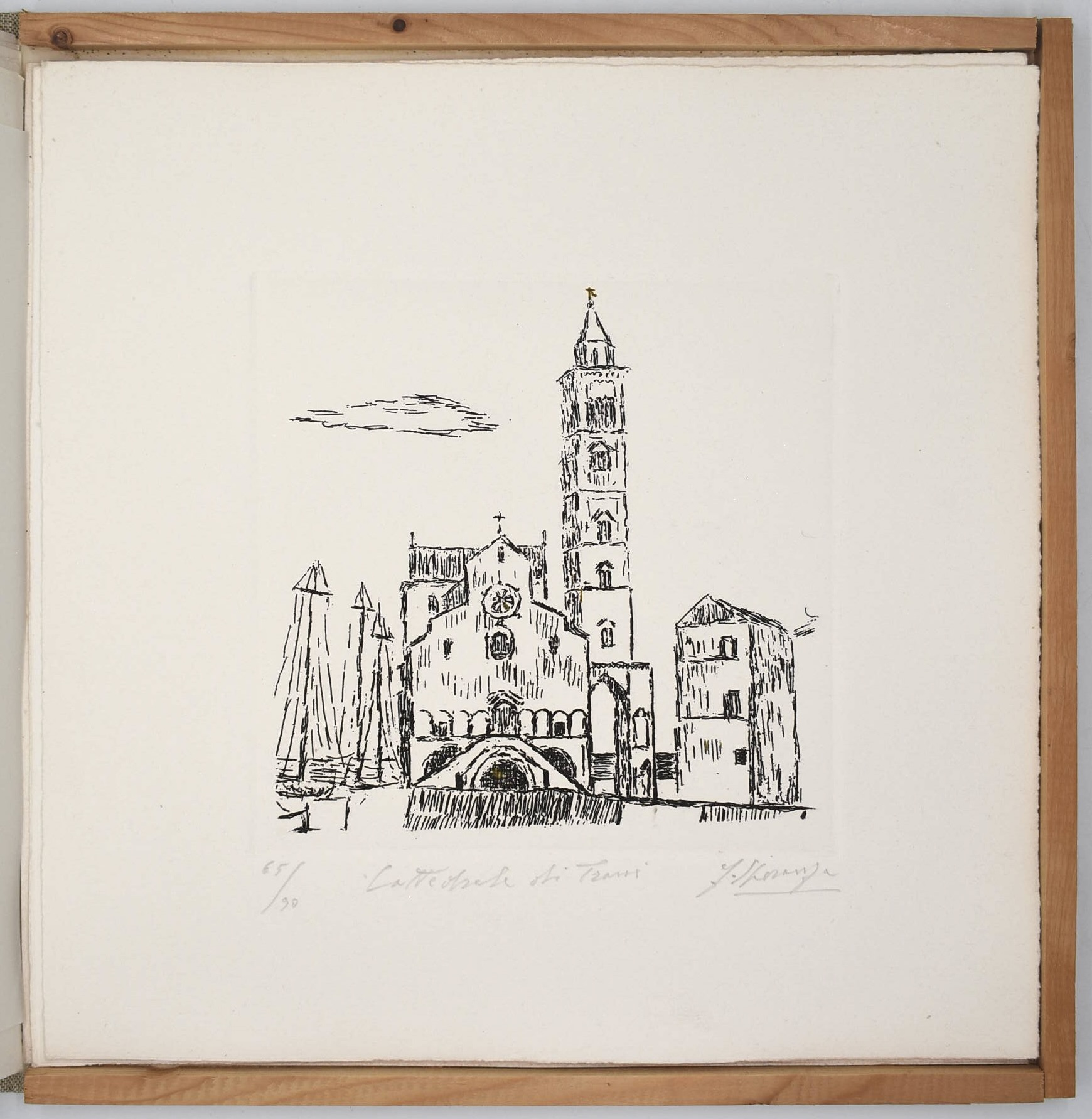 Francesco Speranza, Cattedrali romaniche di Puglia (cartella con sei acqueforti, 1977)