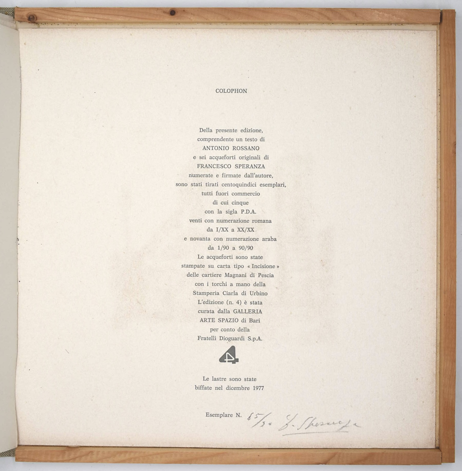 Francesco Speranza, Cattedrali romaniche di Puglia (cartella con sei acqueforti, 1977)
