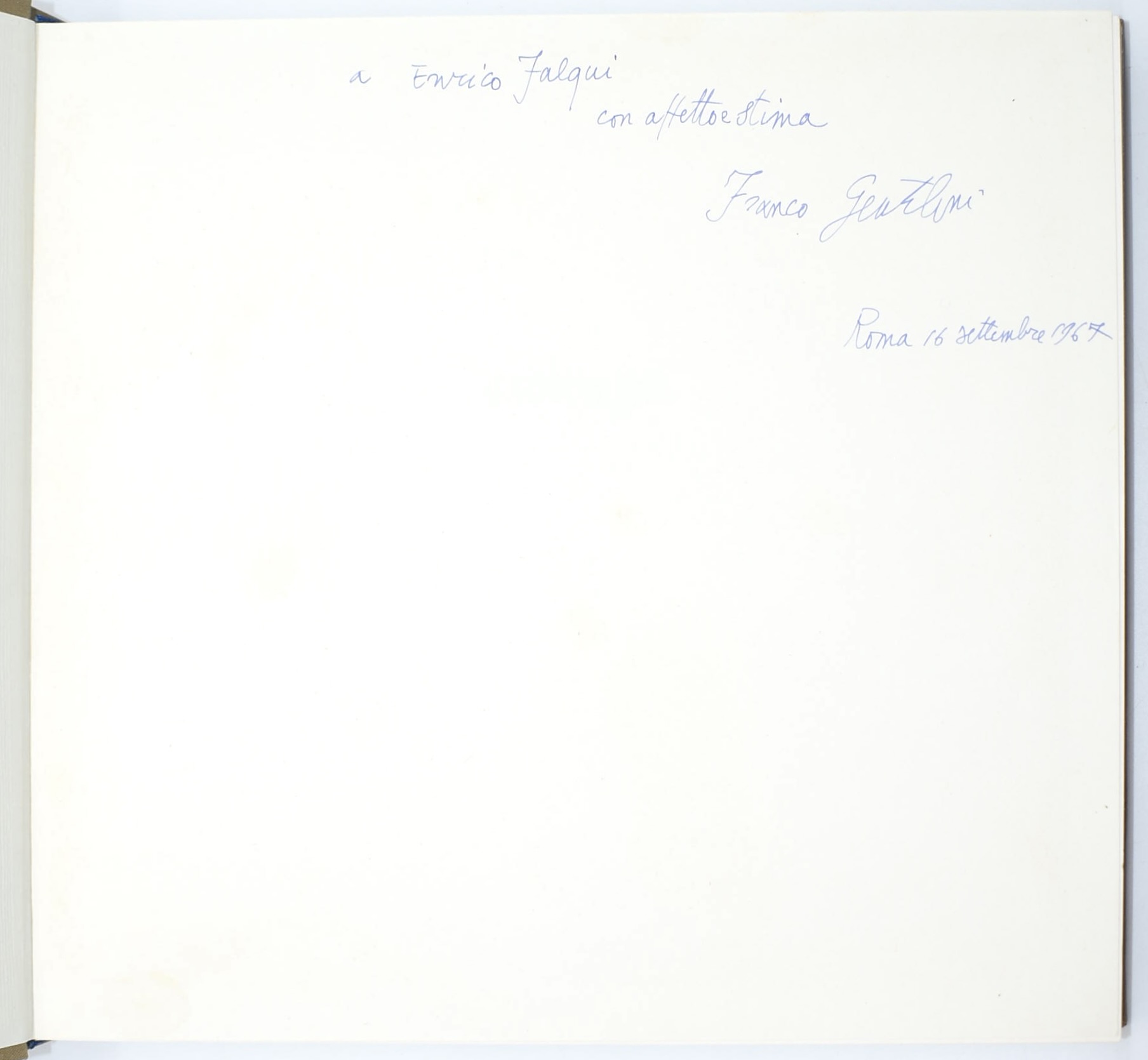 Fratelli Pozzo, Torino, Gentilini. Catalogo d’arte con dedica autografa dell’artista