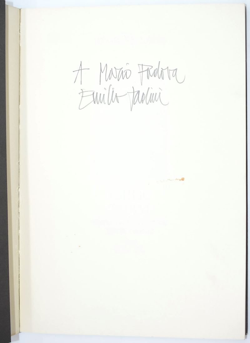 Emilio Tadini, [Dedica] I trittici e altri dipinti 1968-91. Disegni