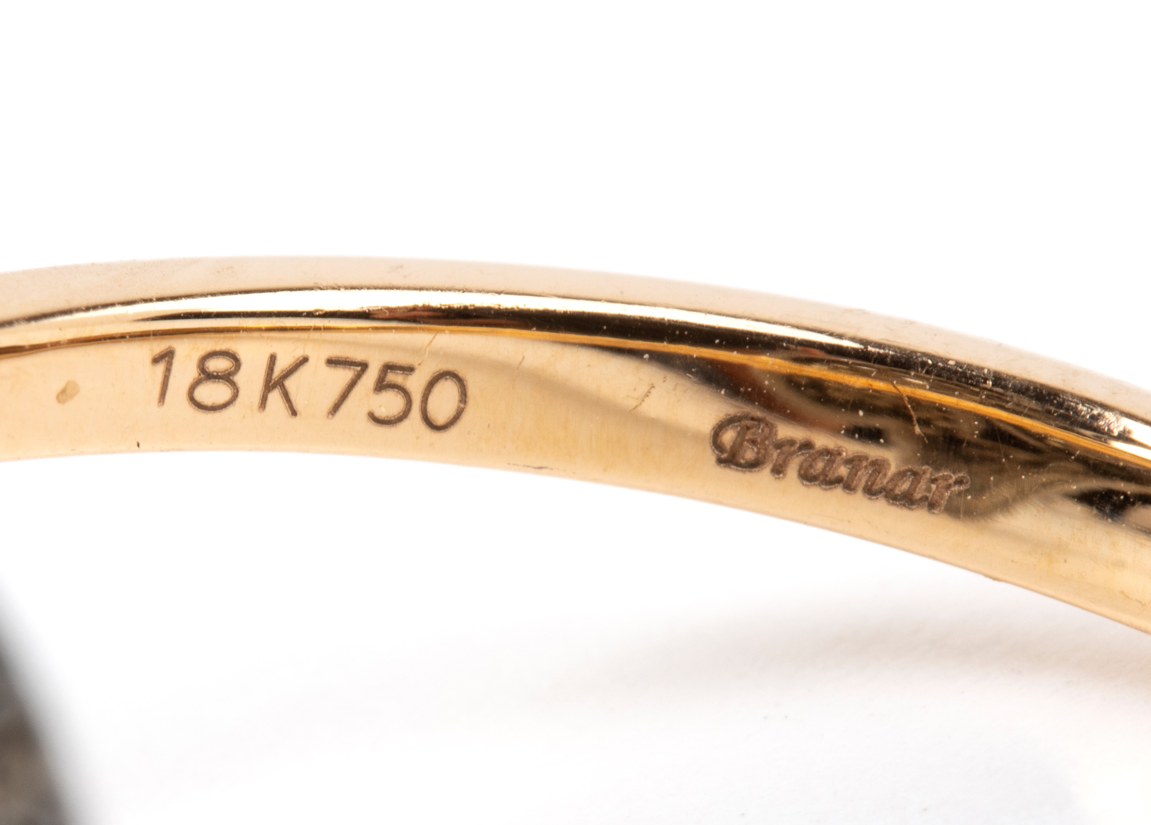 Branar Paris - BRANAR, Anello in oro giallo 18k con diamanti e tsavoriti a motivo di koala