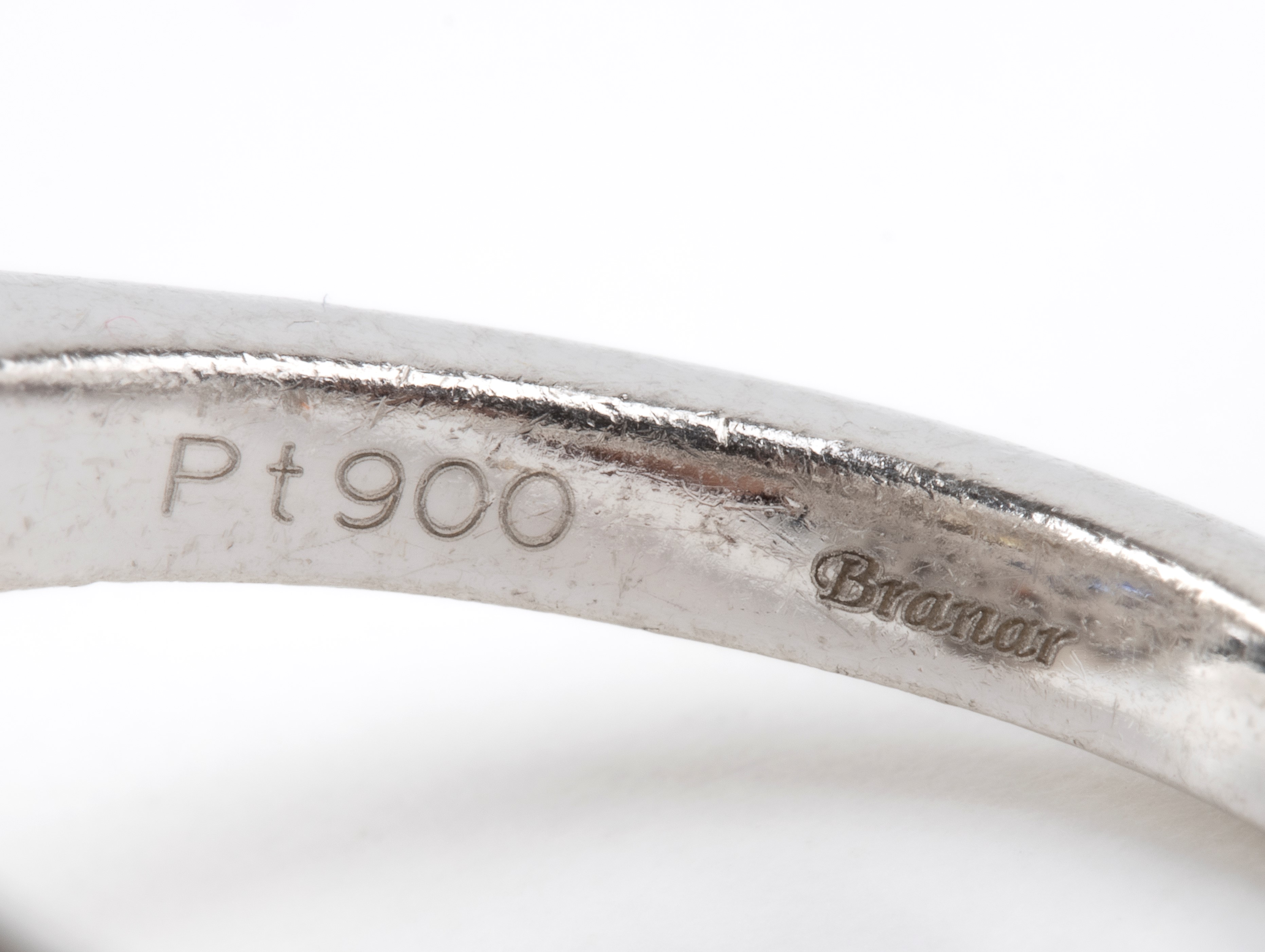 Branar Paris - BRANAR, Anello in platino con diamanti e zaffiri