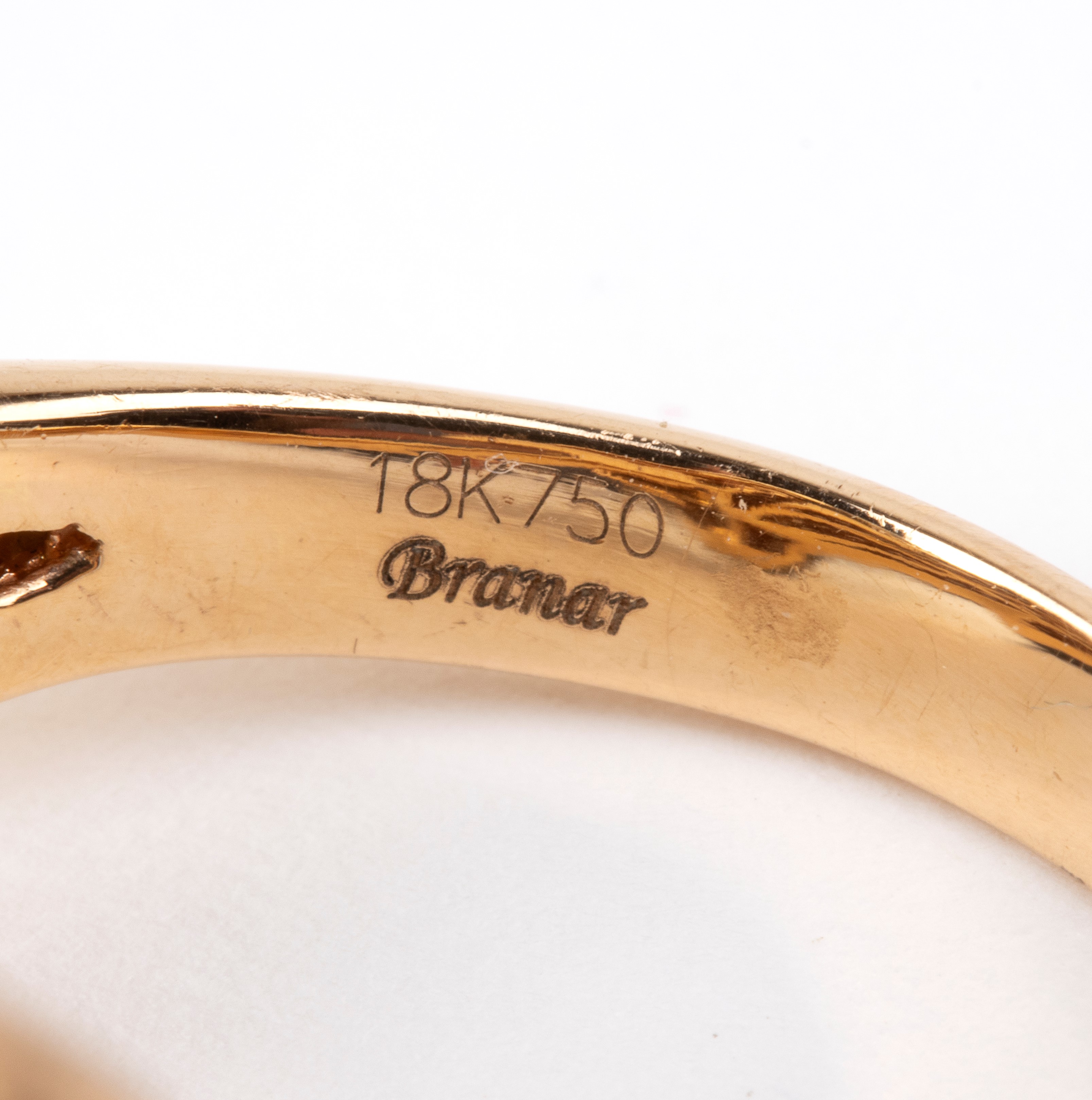 Branar Paris - Branar, Anello in oro rosa 18k con diamanti e tsavoriti a forma di scimmietta