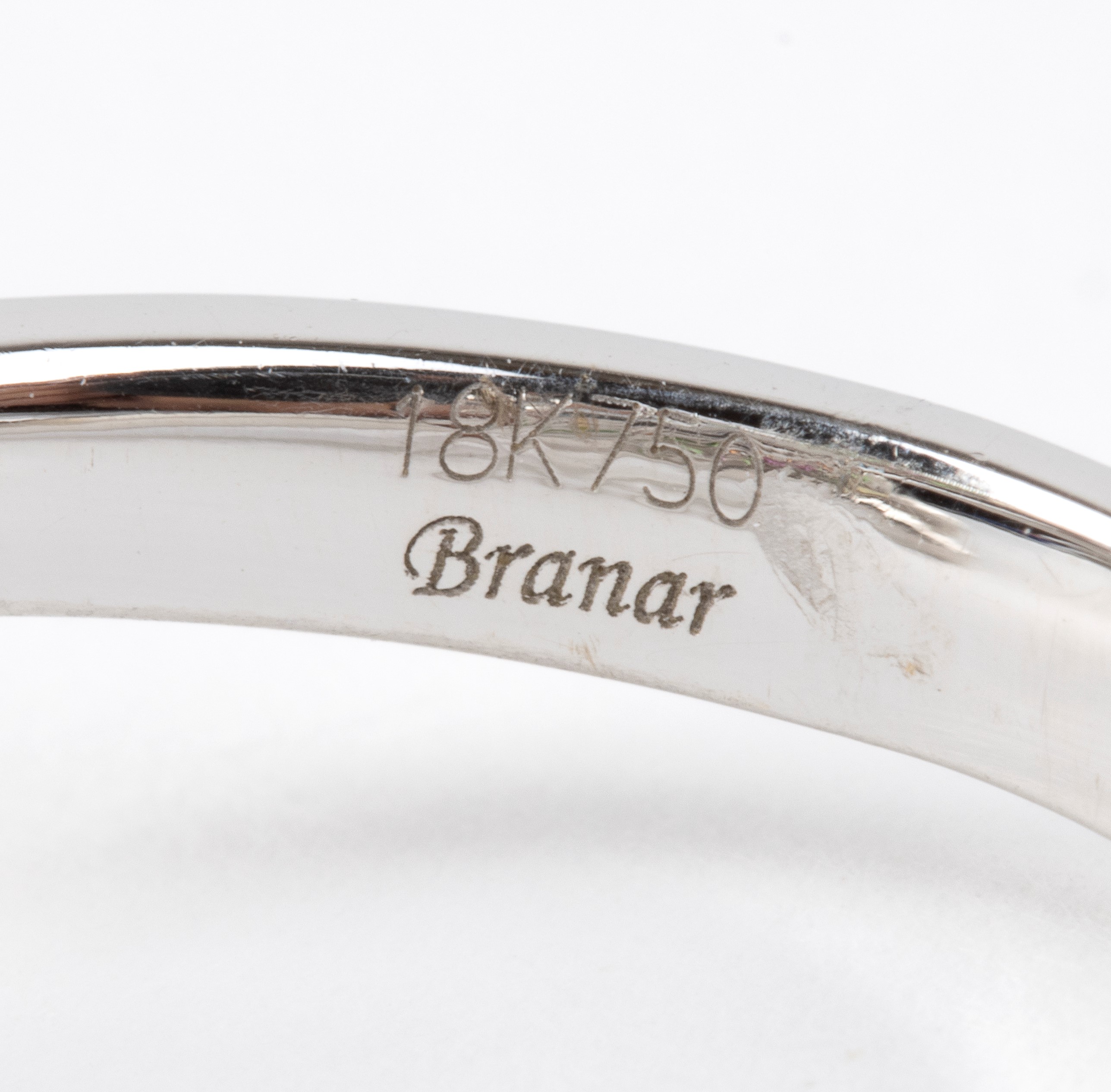 Branar Paris - Branar, Anello in oro bianco 18k con farfalla in acquamarina, corindoni, tsavortit...