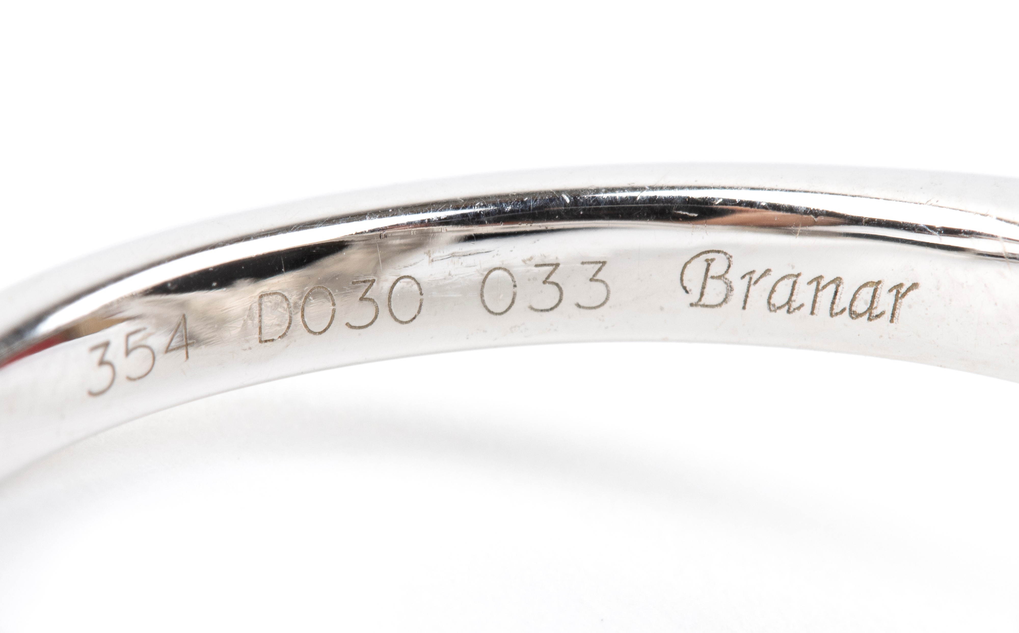 Branar Paris - Branar, Anello in stile Déco in oro bianco 18k con onice e diamanti