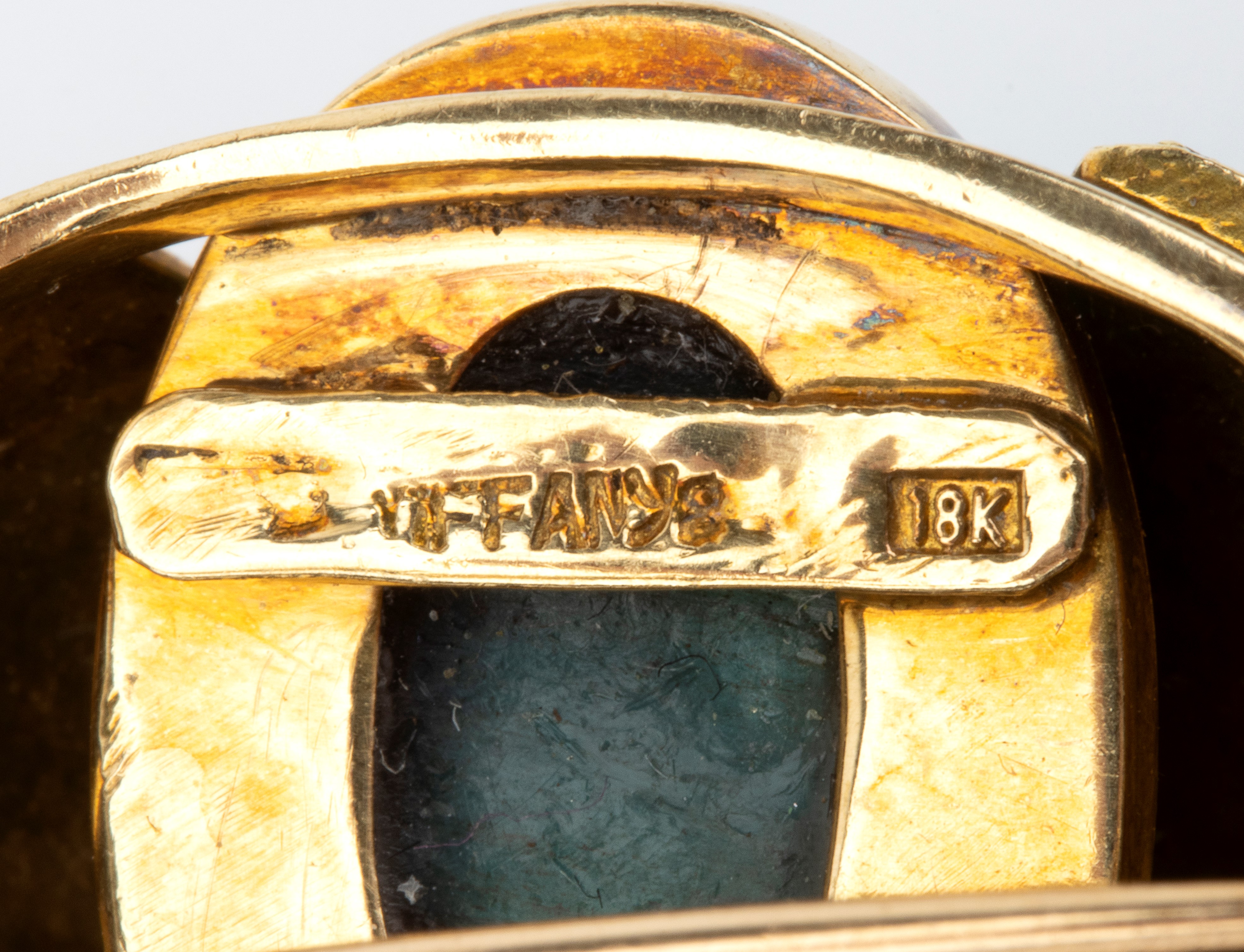 Spilla a forma di granchio, oro giallo 18k, smalto e diamanti