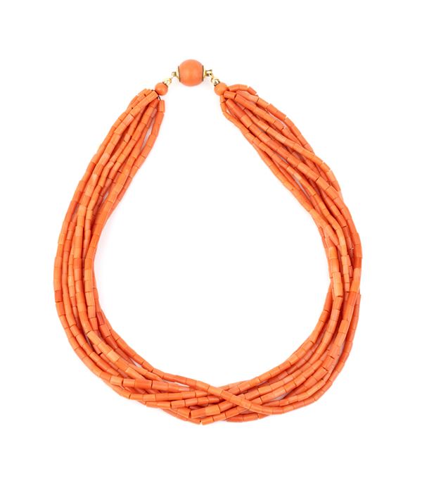 Collana in corallo Mediterraneo