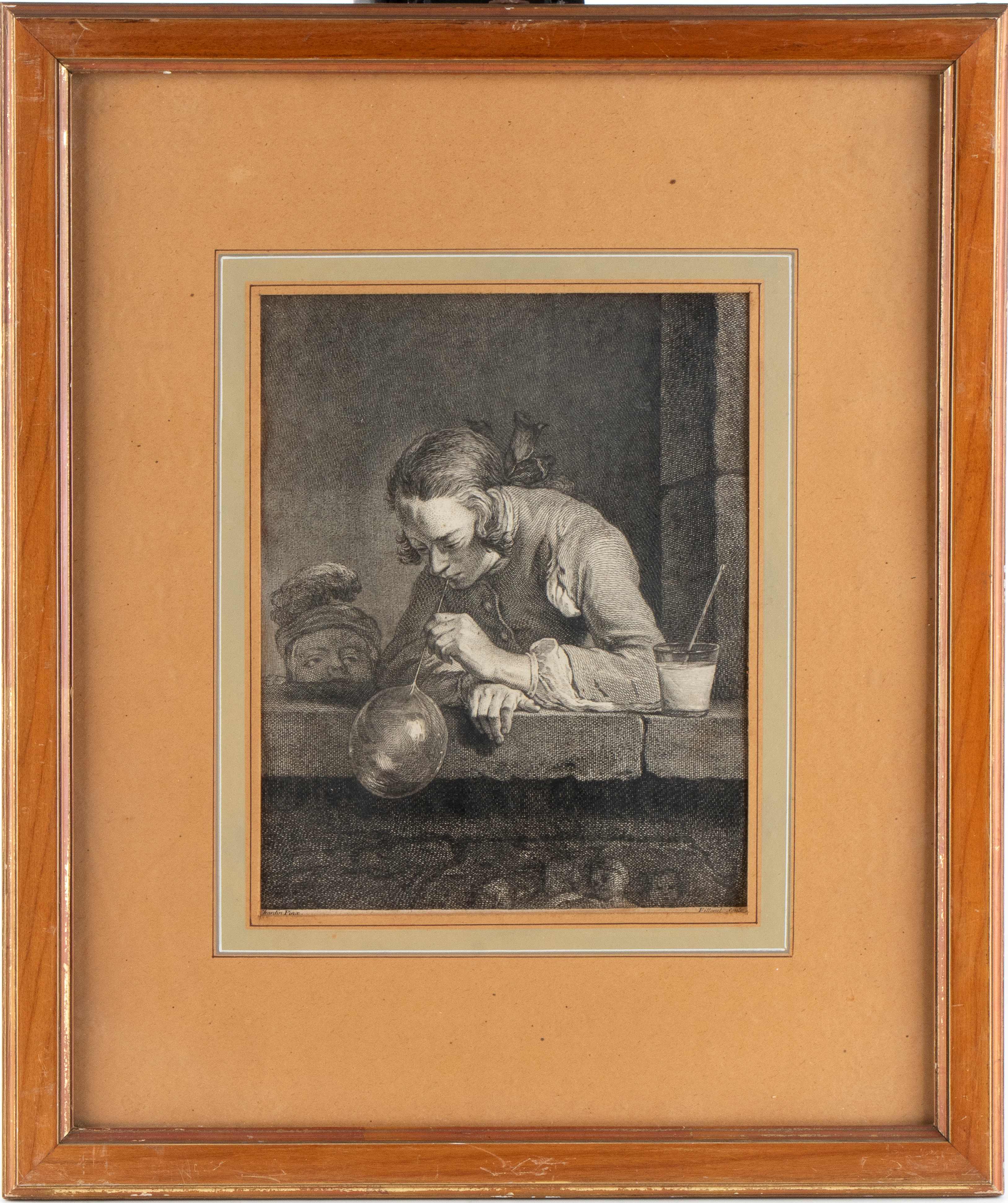 Pierre Filloeul, Les Bouteilles de savon; François de Poilly II, Giovane uomo e giovane donna che...
