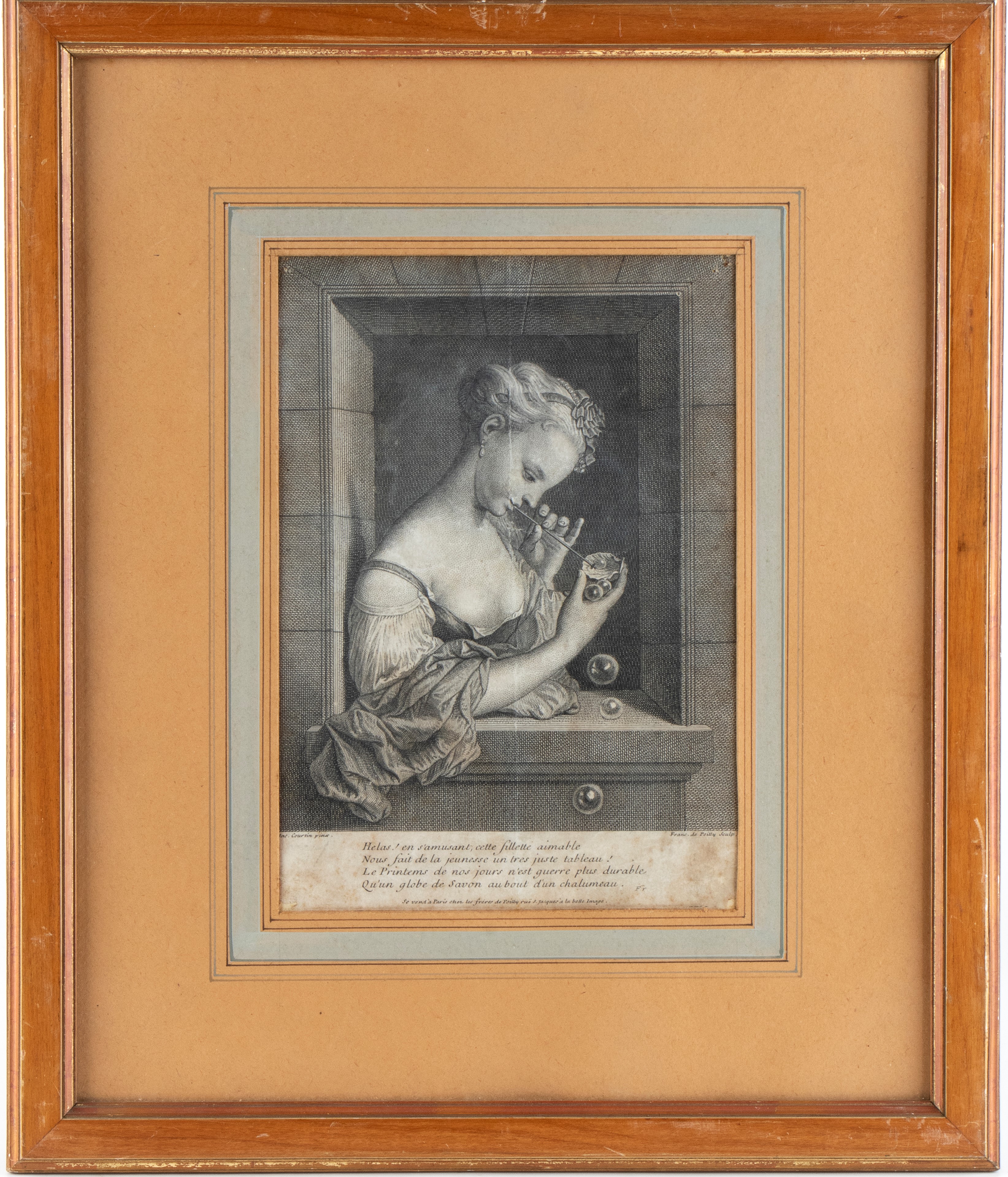 Pierre Filloeul, Les Bouteilles de savon; François de Poilly II, Giovane uomo e giovane donna che...