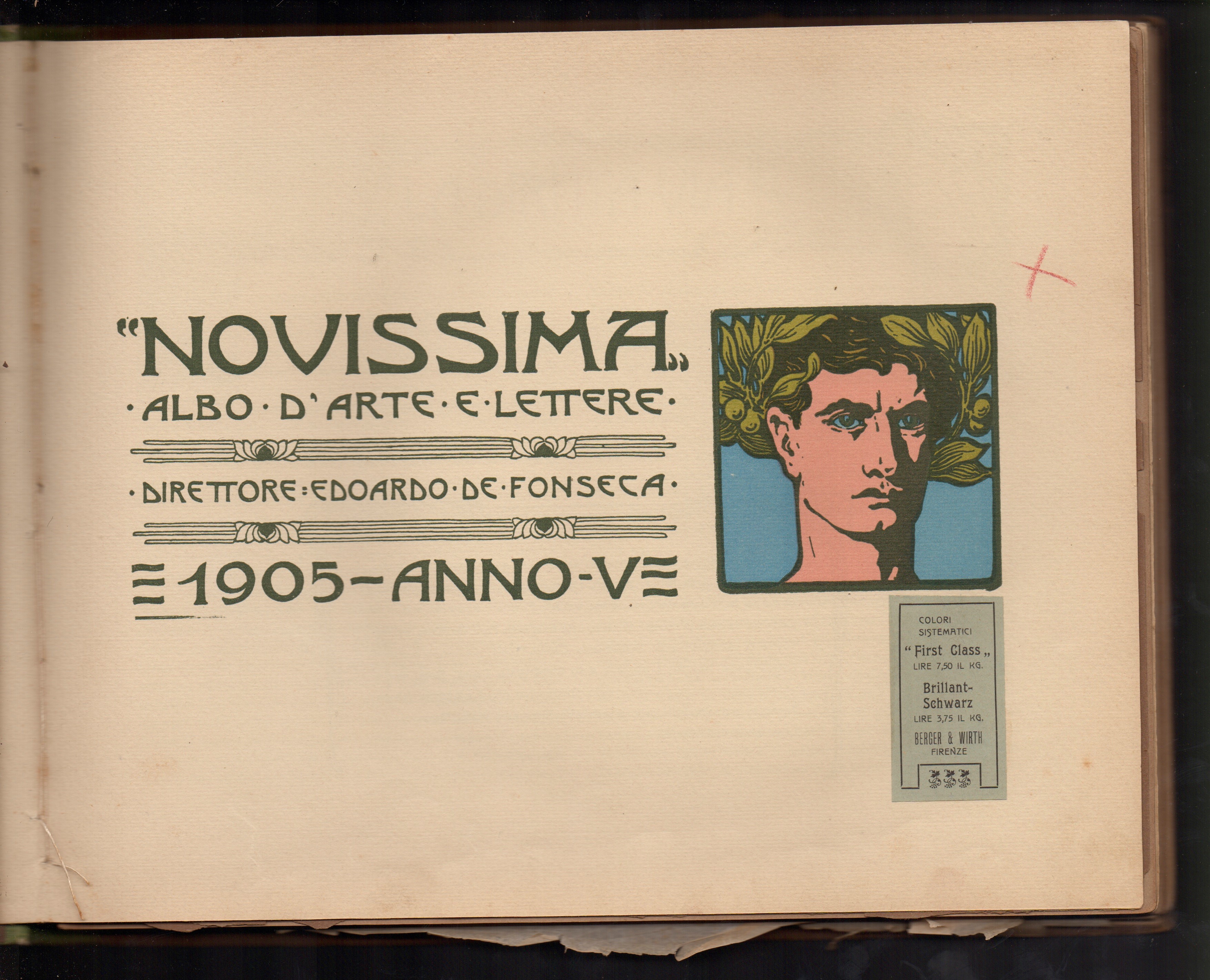 Aa.vv. - Novissima. Albo annuale d’arti e lettere, Anno V (1905)