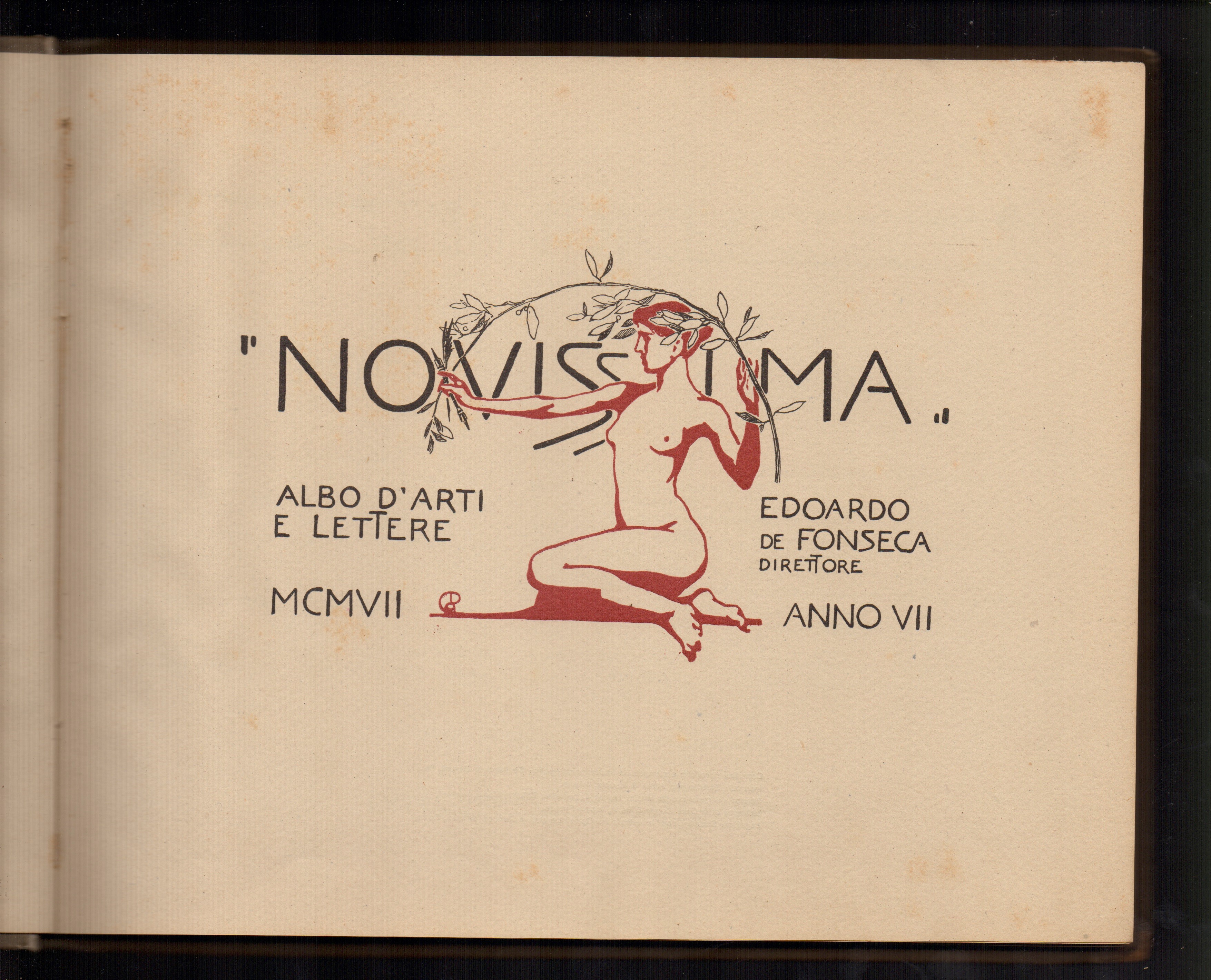 Aa.vv. - Novissima. Albo Annuale d’Arti e Lettere, Anno VII (1907)