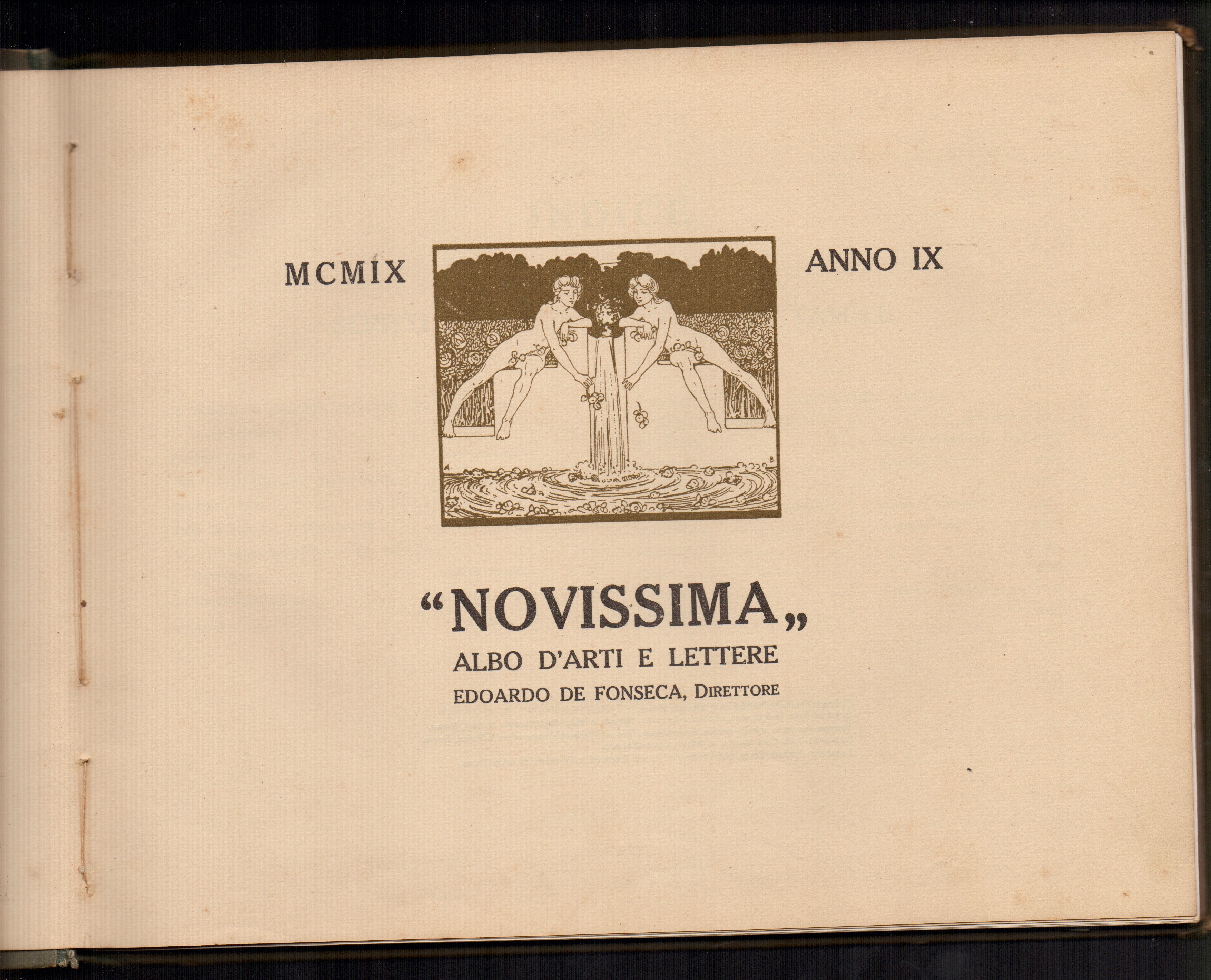 Aa.vv. - Novissima. Albo Annuale d’Arti e Lettere, Anno IX (1909)