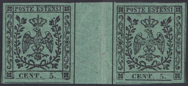 Modena - 5 cent green, pair with group space.