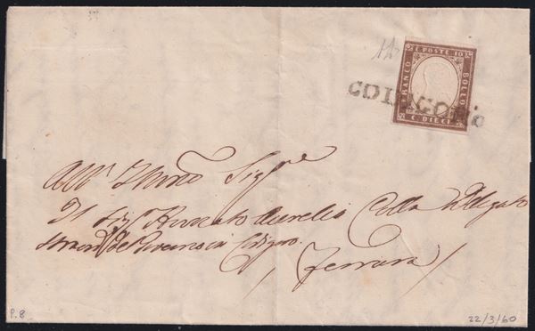 Sardinia. Cancellations, Correggio (8pt)