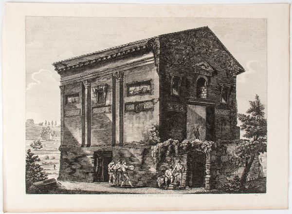 Veduta del Tempio delle Camene, da altri del Dio Ridicolo