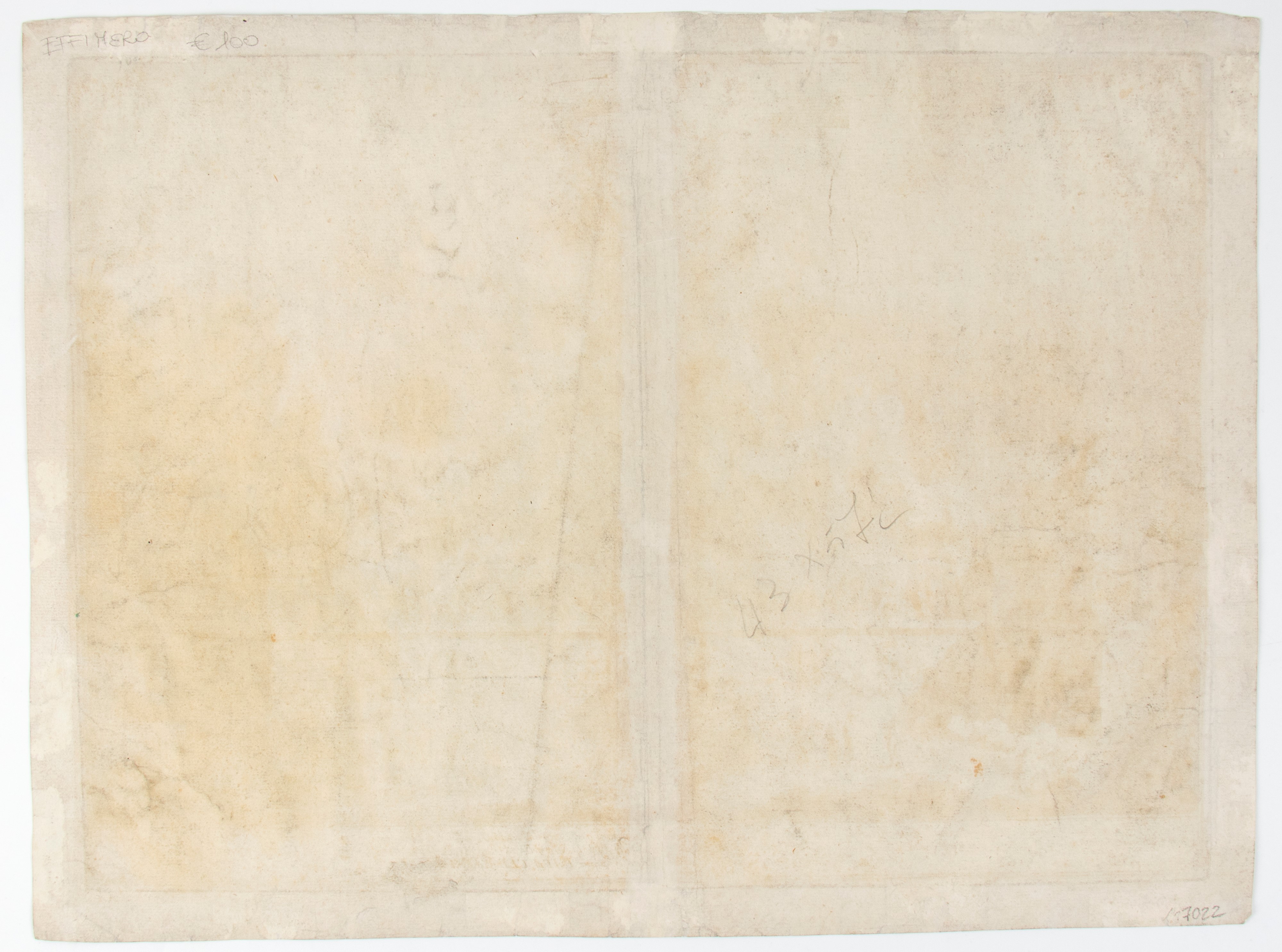 Giuseppe Vasi - Disegno della “Seconda Machina” con il Monte Etna e la Fucina di Vulcano