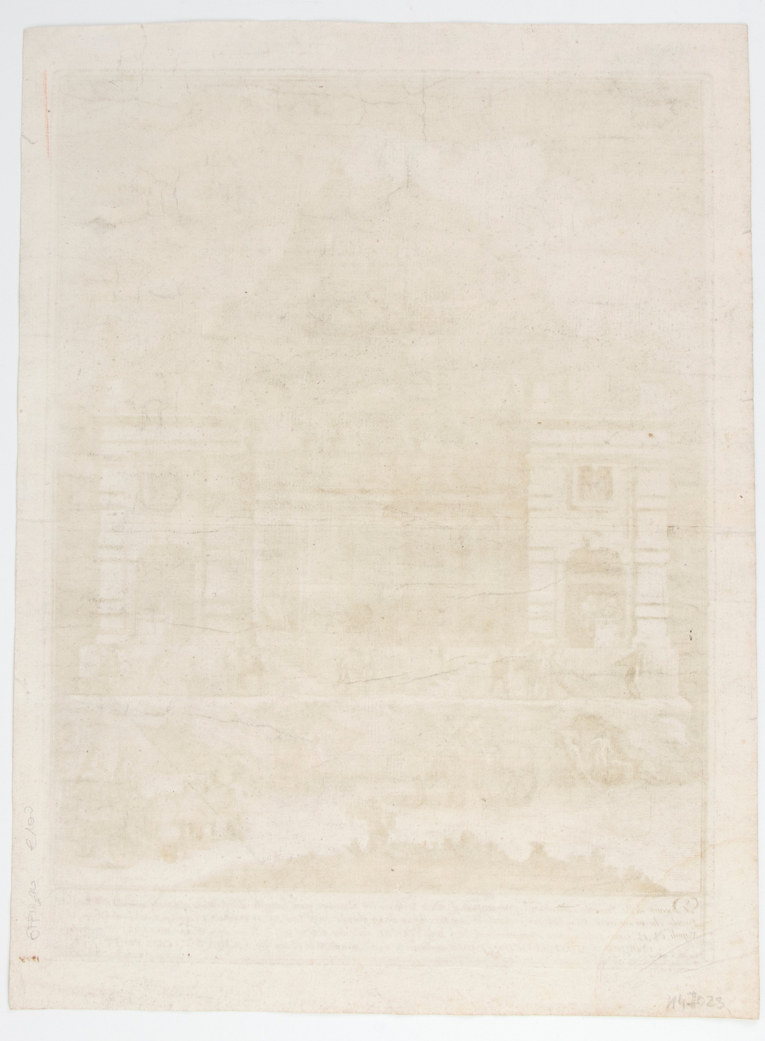 Giuseppe Vasi - Monte Testaccio con abitazione (Seconda Machina) – acquaforte, 1778