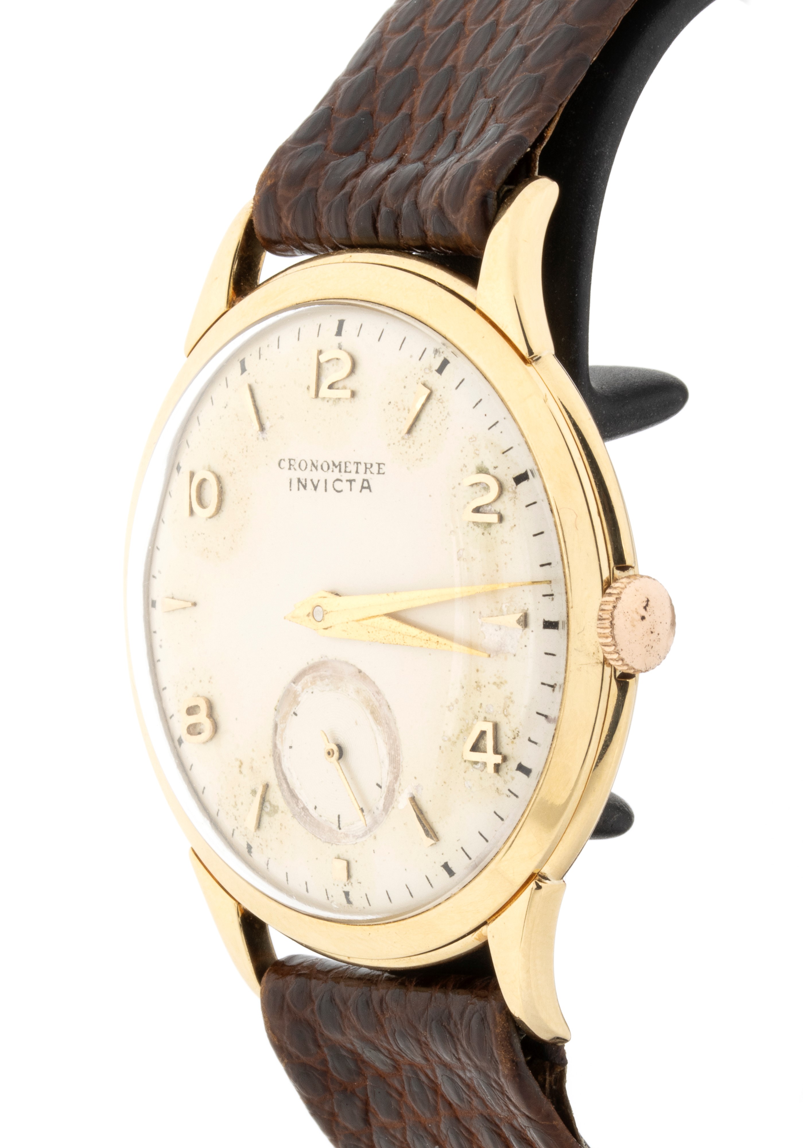Invicta - Orologio da polso anni ’60 con cassa in oro e movimento meccanico manuale