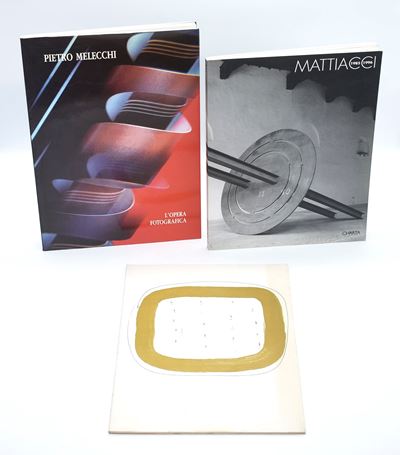 Fotografia e arte contemporanea, raccolta di 3 cataloghi (Fontana; Pietro Melecchi; Mattiacci)