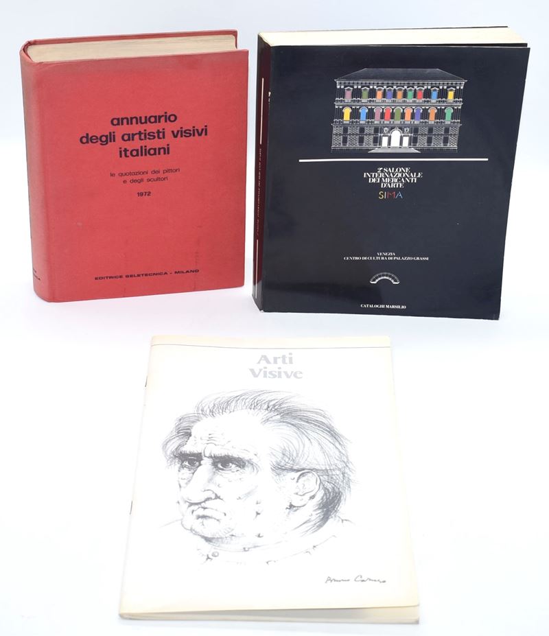Annuario e riviste di settore sul mercato dell’arte, 3 volumi (brossura editoriale)