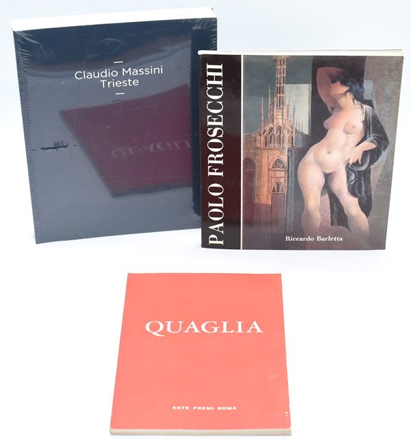 Monografie italiane del secondo Novecento: Quaglia, Frosecchi, Massini (3 volumi)